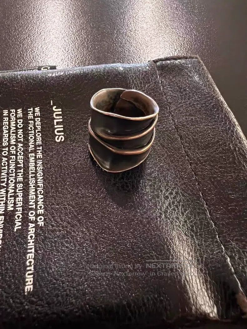 Julius Julius Industrial Style Silver Ring Size ONE SIZE - 6 Thumbnail