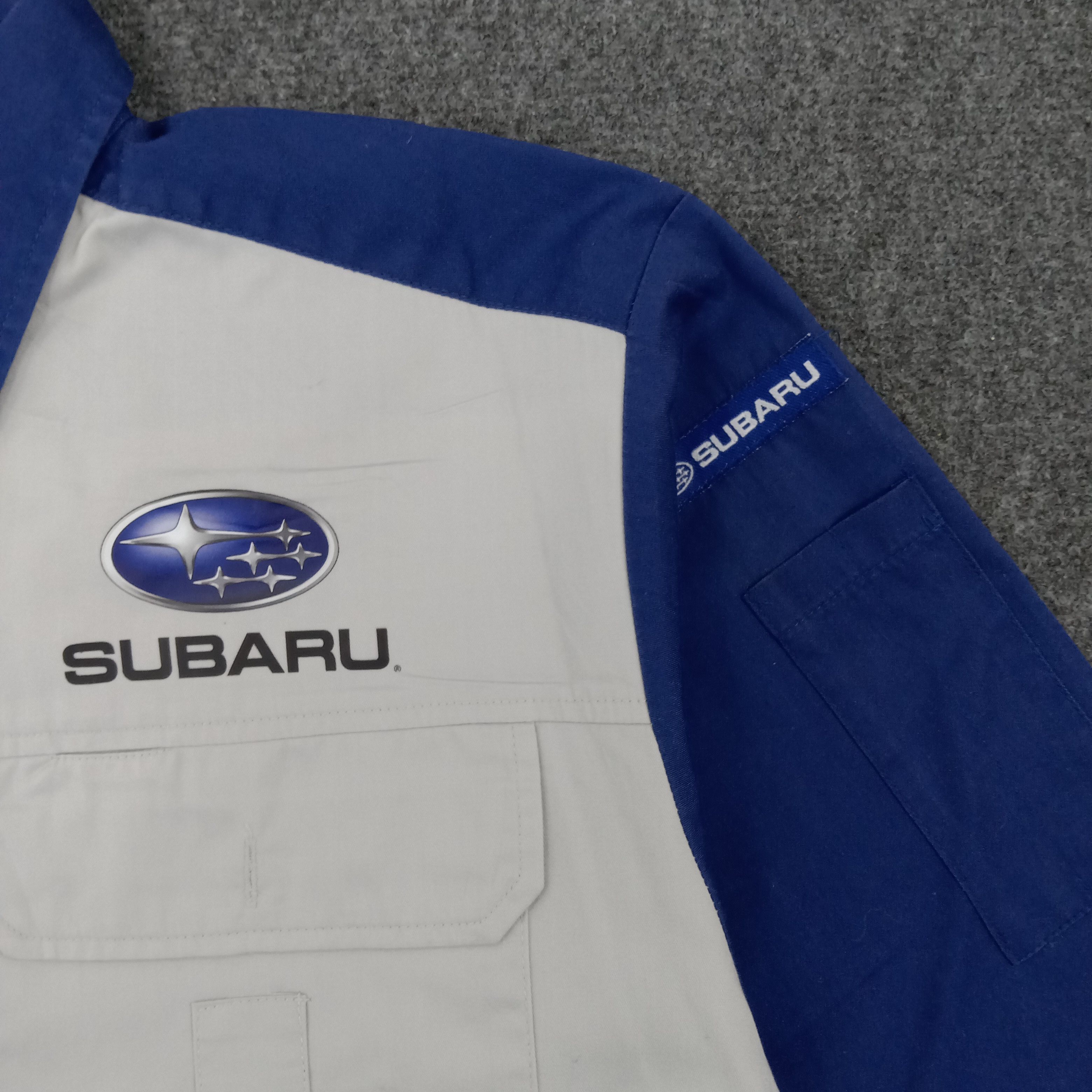 Vintage SUBARU Japanese Racing Team Shirt Jacket Size US L / EU 52-54 / 3 - 5 Thumbnail
