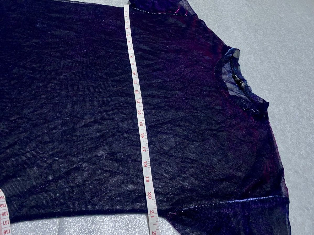 Shein SHEIN Holographic Mesh Short Sleeve T-Shirt Size M / US 6-8 / IT 42-44 - 6 Thumbnail