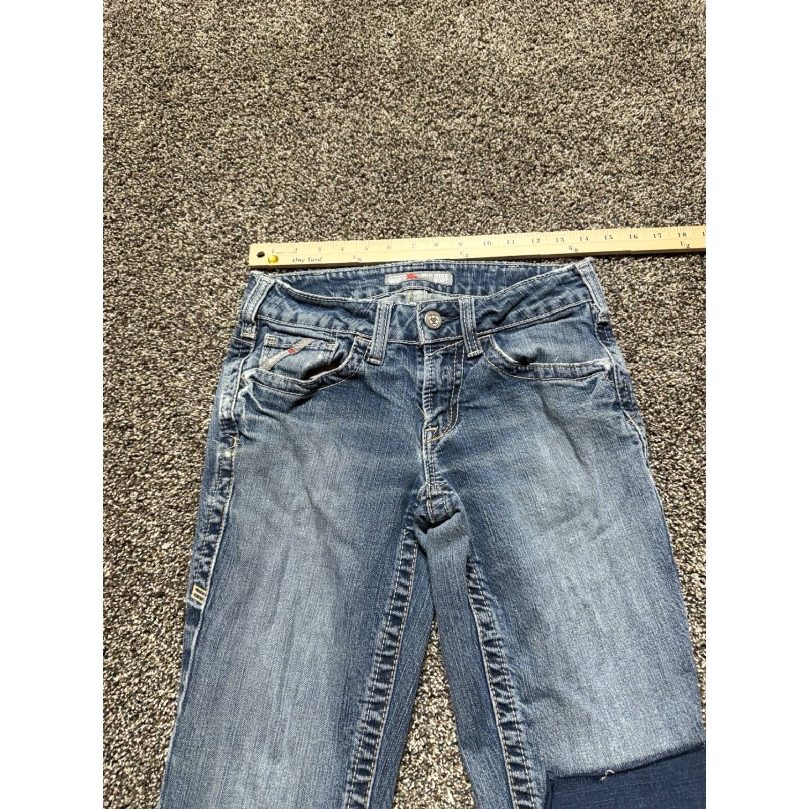 Ariat Ariat Flame-Resistant Women's Jeans Size 26 Blue Denim 28x30 Bootcut 5-Pocket Zip Mid Rise Regular Cotton Denim Jeans Womens Size 28" / US 6 / IT 42 - 5 Thumbnail