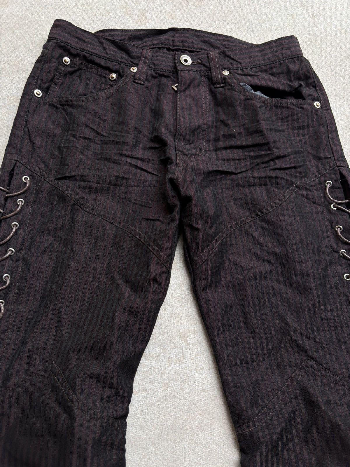 semanticdesign SEMANTIC DESIGN lace up flare pants Size US 28 / EU 44 - 2 Thumbnail