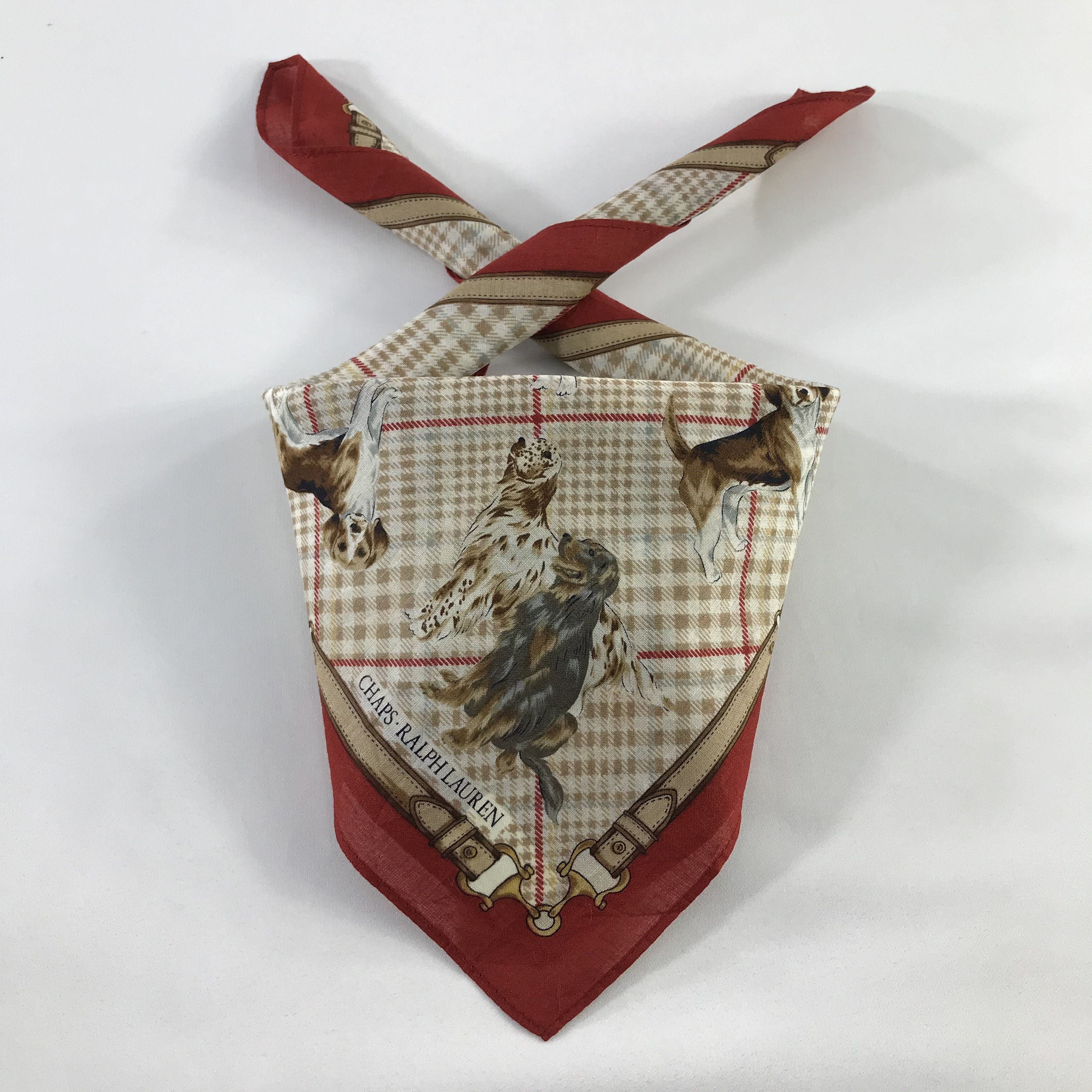 Chaps Ralph Lauren × Vintage Chaps Ralph Lauren Bandana / Handkerchief /Neckerchief -S509 Size ONE SIZE - 3 Thumbnail
