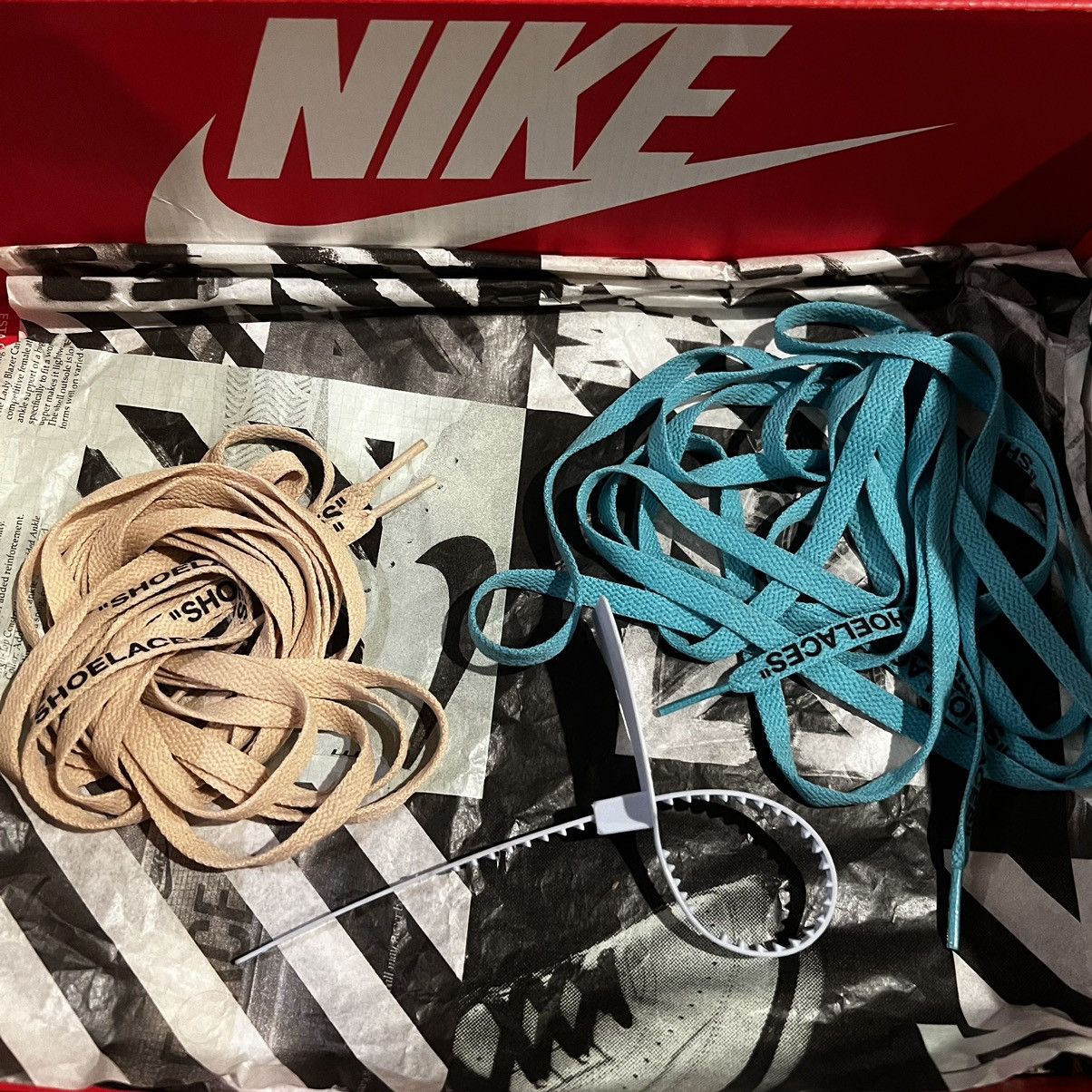Nike × Off-White Nike Blazer Mid Off-White All Hallow’s Eve Size US 10.5 / EU 43-44 - 7 Thumbnail