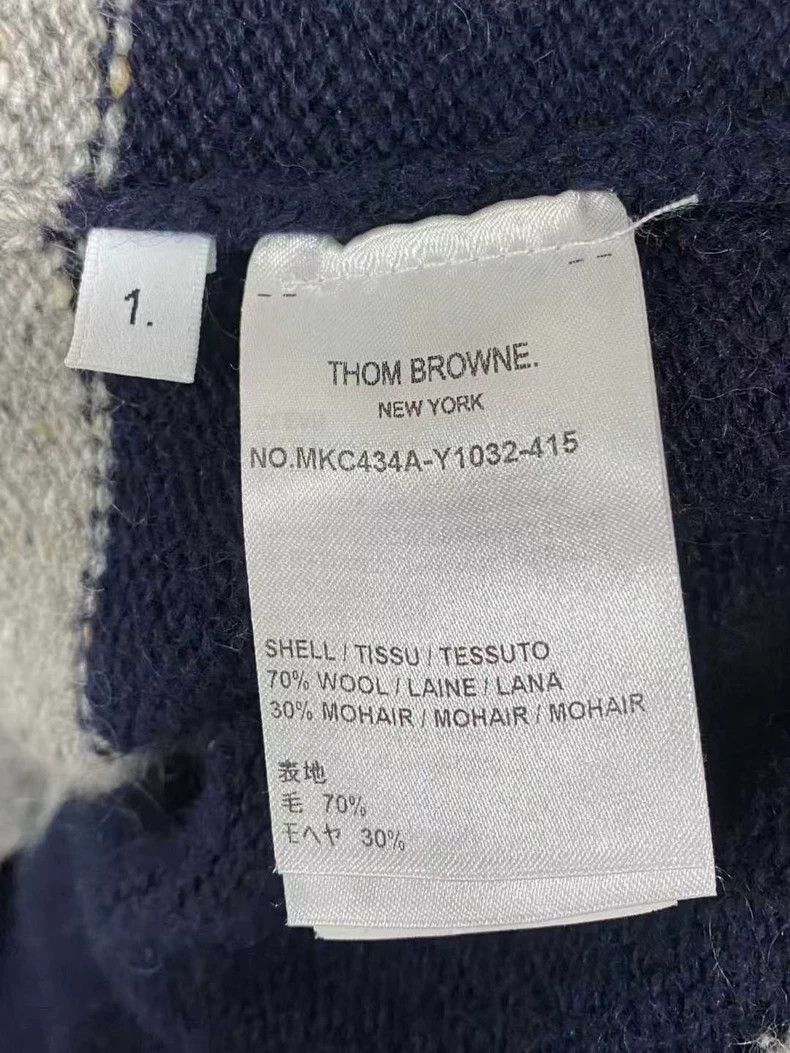 Thom Browne Thom Browne Dark blue gray cardigan coat Size US S / EU 44-46 / 1 - 4 Thumbnail
