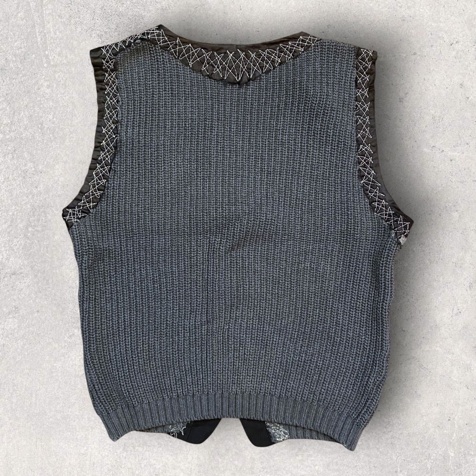 Japanese Brand Carel van Laere Stitched Embroidered Sweater Vest Size US M / EU 48-50 / 2 - 8 Thumbnail