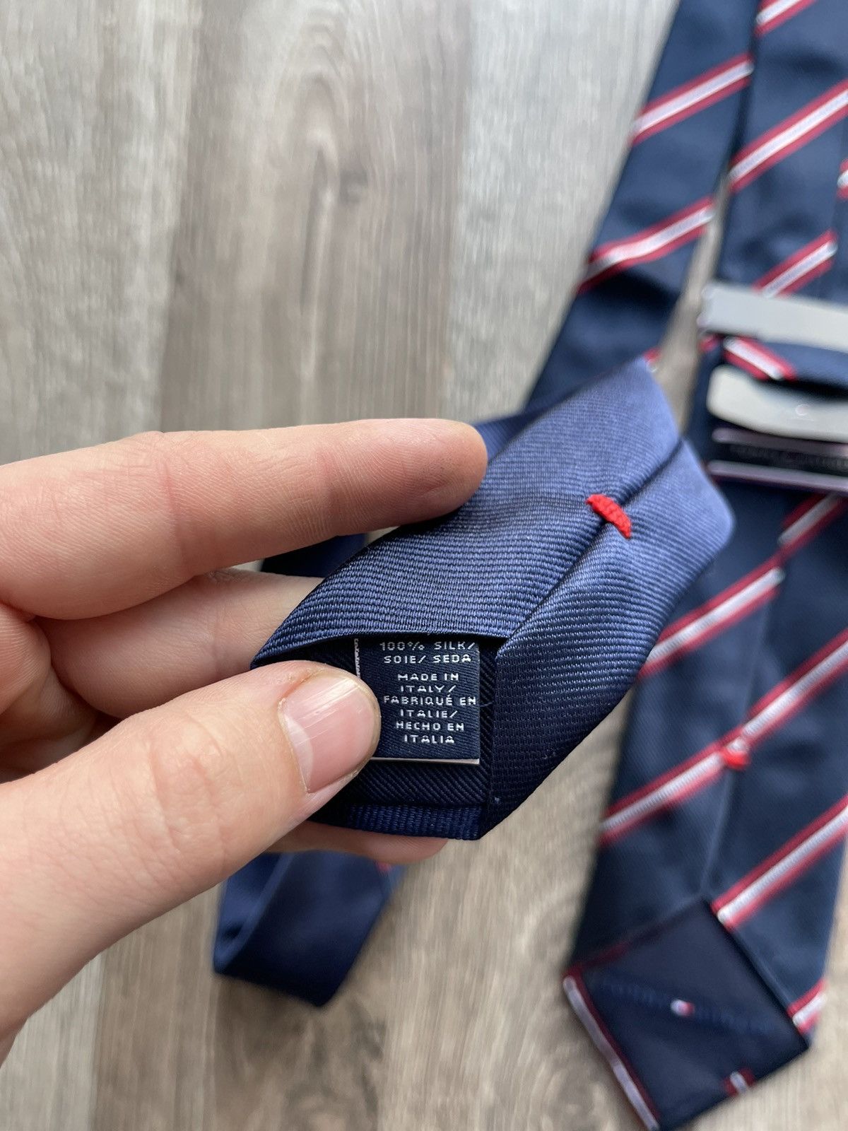 Tommy Hilfiger × Vintage ❤️NEW! Luxury Tommy Hilfiger Tie Ties T/H Vintage Streetwear Size ONE SIZE - 5 Thumbnail