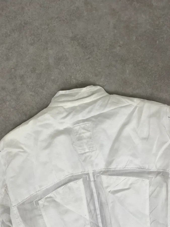 Marithe + Francois Girbaud 2000s Marithé et François Girbaud White Cargo Pocket Jacket Size XS / US 0-2 / IT 36-38 - 8 Thumbnail