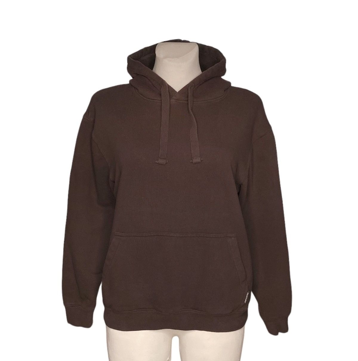 Vintage Vintage Brown Boxy Hoodie Sweatshirt Blank Basic Size US M / EU 48-50 / 2 - 2 Thumbnail