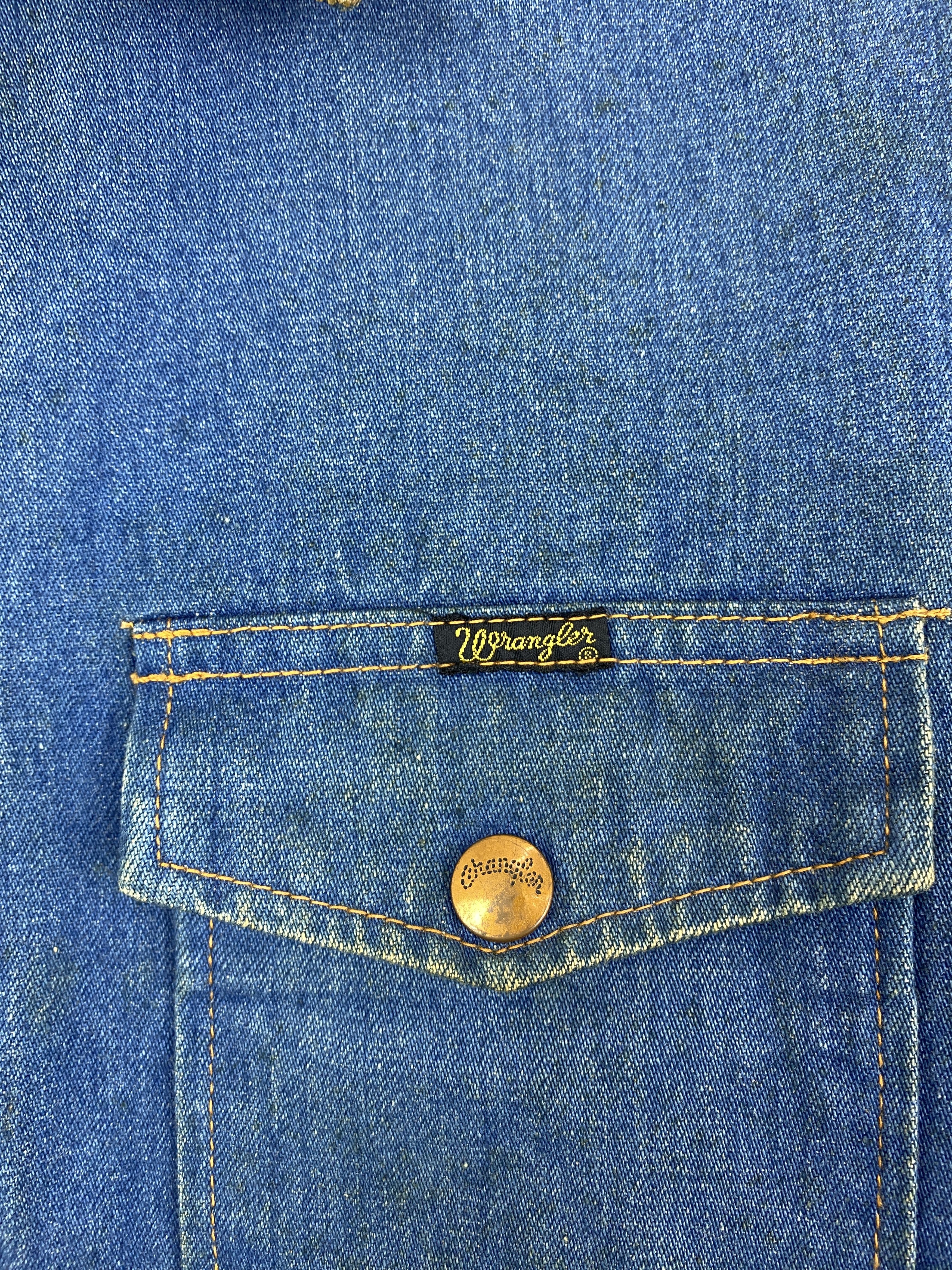 Wrangler Wrangler Corduroy Collar Zip-Front Denim Work Jacket JA0233 Size US S / EU 44-46 / 1 - 9 Thumbnail