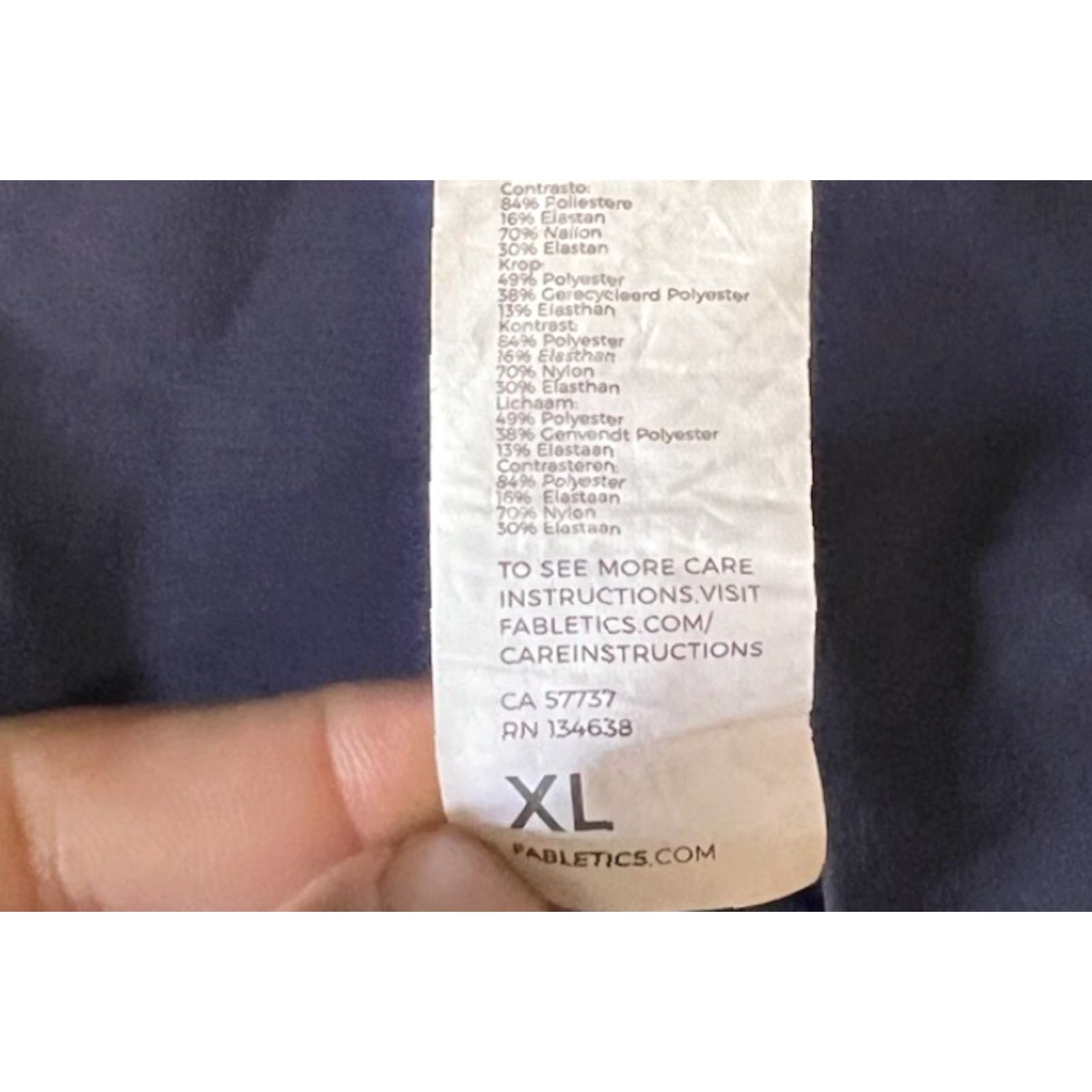 Fabletics Fabletics Mens Athletic Shorts Blue XL Drawstring Regular Size XL Mens Sports Shorts Size US 36 / EU 52 - 3 Thumbnail