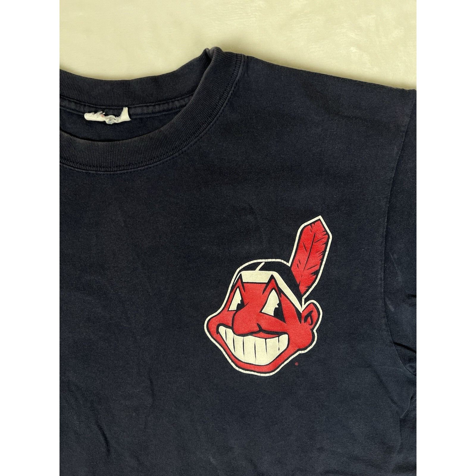 Other Vintage Cleveland Indians T-Shirt Size Large Distressed Stai Size US L / EU 52-54 / 3 - 2 Thumbnail