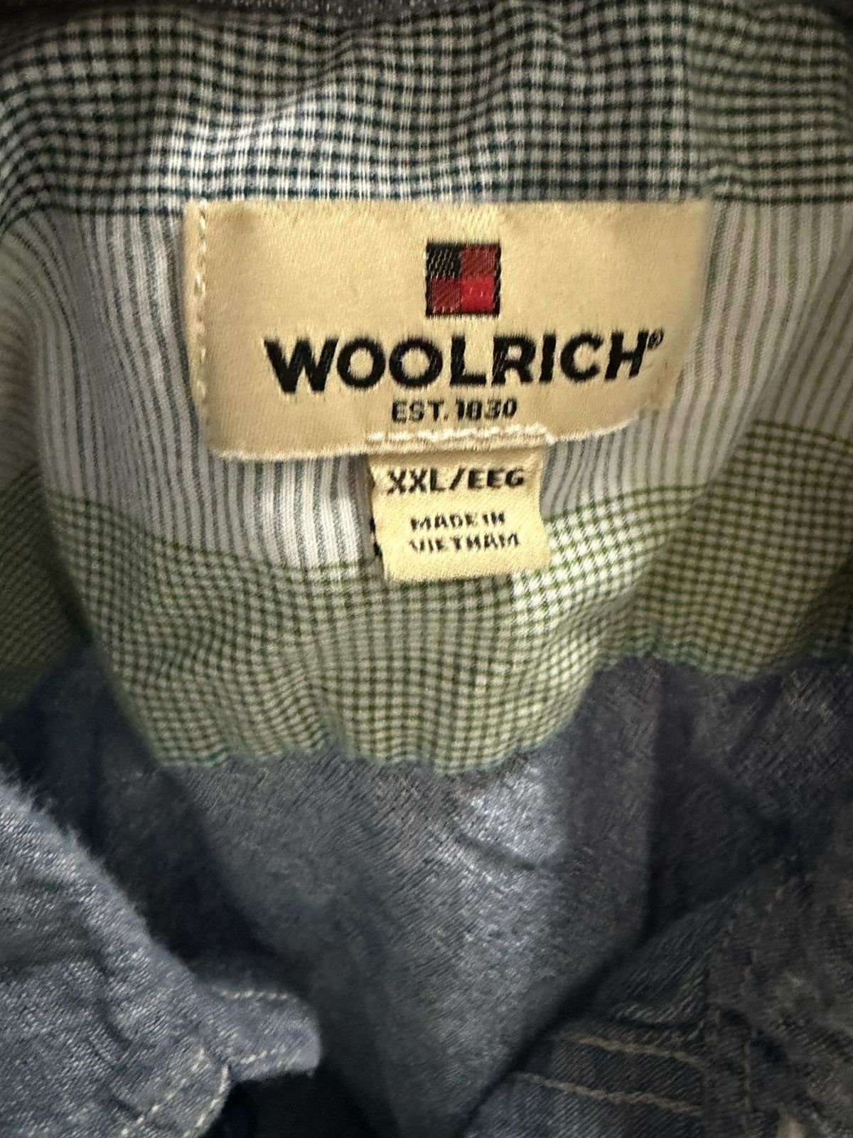 Woolrich Woolen Mills Woolrich Chambray Short Sleeve Button Down Shirt Size XXL Size US XXL / EU 58 / 5 - 6 Thumbnail