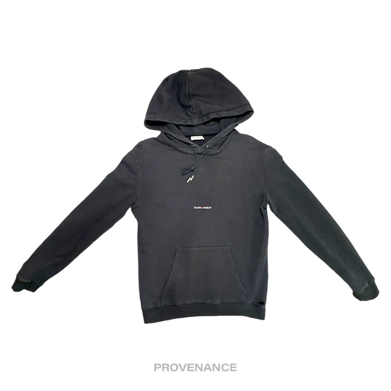 Saint Laurent Paris Saint Laurent Paris SLP Logo Hoodie Black S Grailed