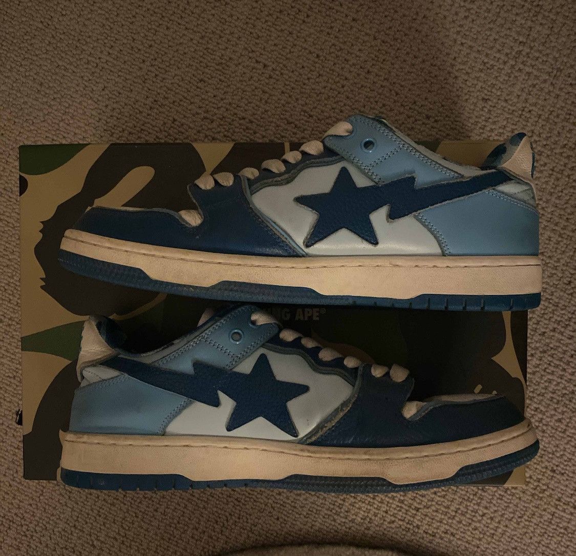 Bape bape sk8sta camo blue low sneakers Size US 9 / EU 42 - 2 Thumbnail