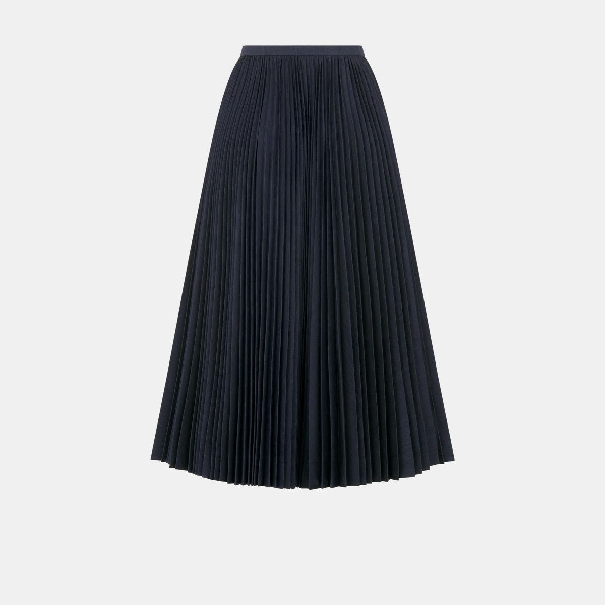 Dior o1bcso1str0225 Mid Length Pleated Skirt in Deep Blue Size 28" / US 6 / IT 42 - 2 Thumbnail