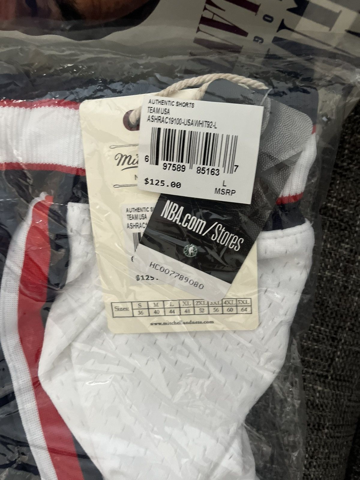 Mitchell & Ness Dream team USA basketball authentic shorts Size US 34 / EU 50 - 1 Thumbnail