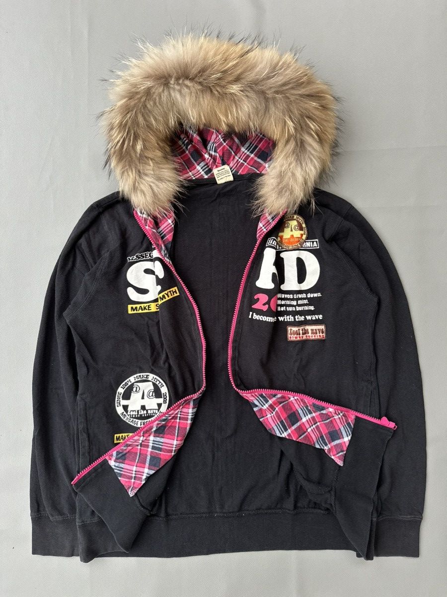 Hysteric Glamour CRAZY FADED BEAUMERE GOTHIC POEM ZIP FUR HOODIE LGB STYLE Size US L / EU 52-54 / 3 - 5 Thumbnail