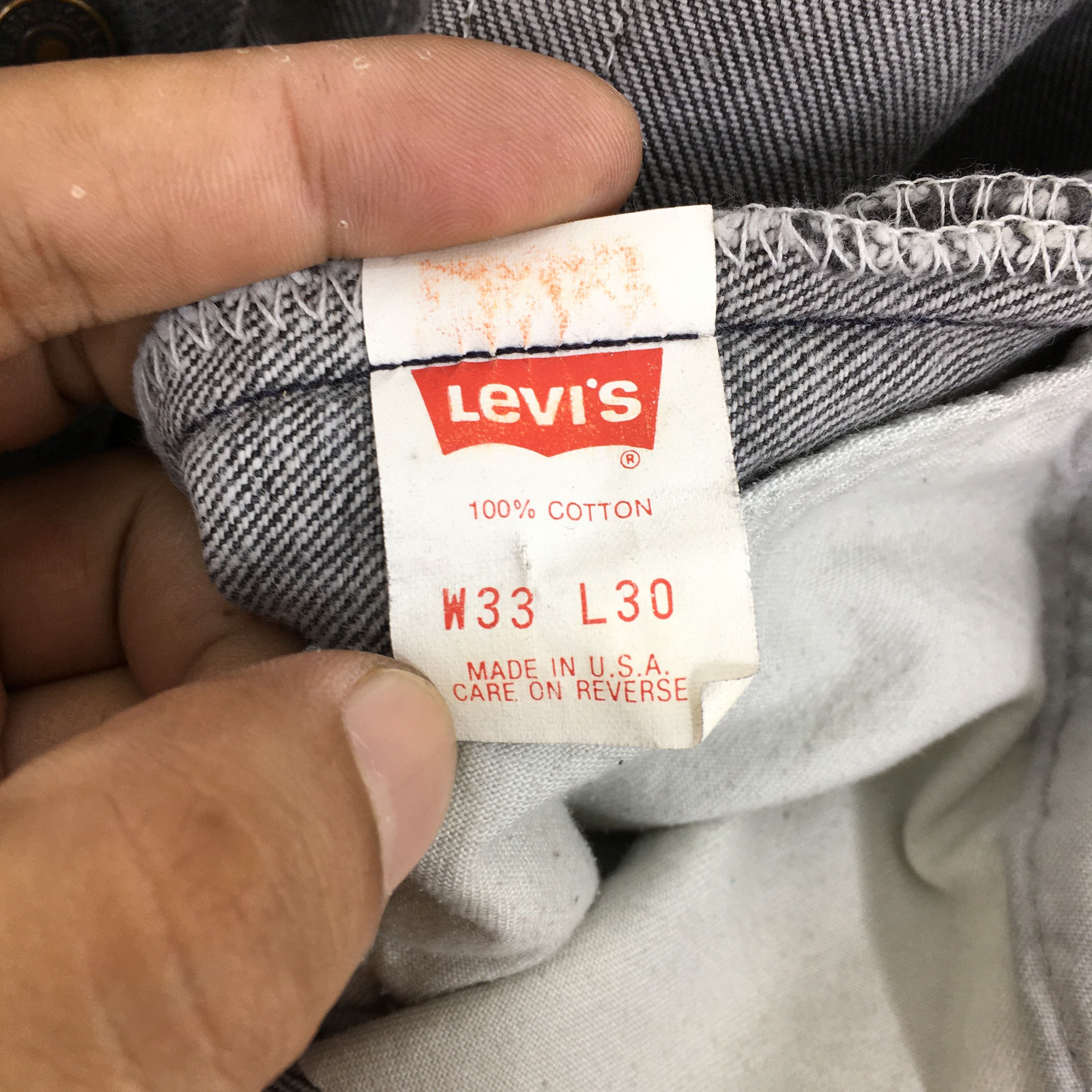 Levi's Size 31x27 Vintage Levi's 501 Gray Jeans Release Jeans S1637 Size US 31 - 6 Thumbnail
