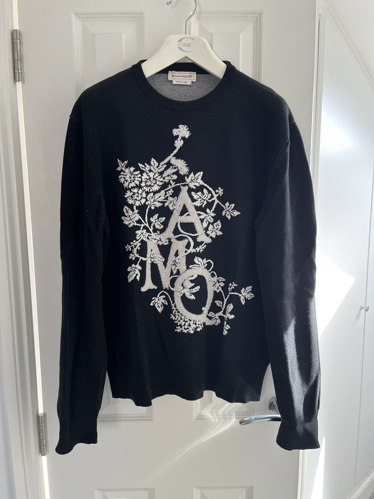 image of Alexander Mcqueen Knitted Jumper in Black, Men's (Size XL)