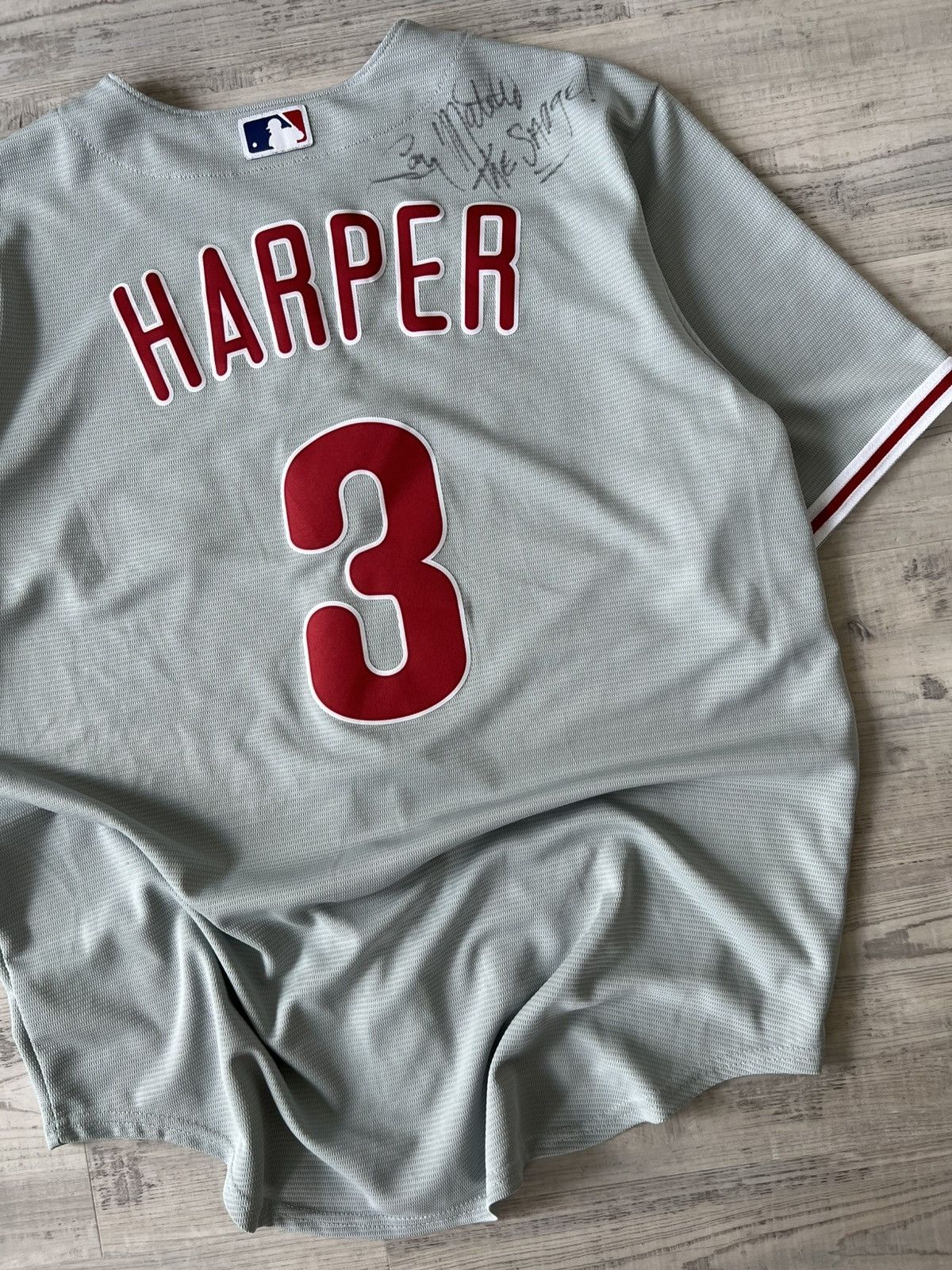 Vintage Vintage MLB Philadelphia Phillies Bry Harper Baseball Jersey Size US XL / EU 56 / 4 - 3 Thumbnail