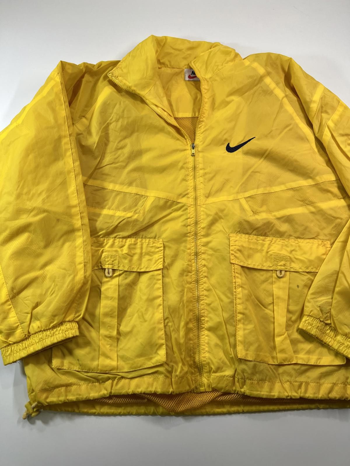 Nike Nike Yellow Windbreaker Jacket bootleg style size L Size US L / EU 52-54 / 3 - 1 Thumbnail