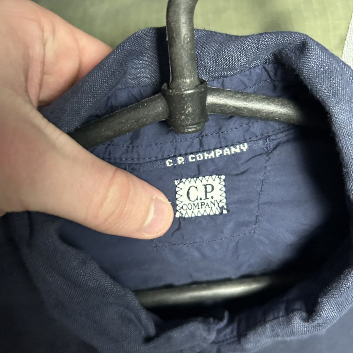 C.P. Company Luxury C.P. Company small logo 100% linen button shirt sizeS Size US S / EU 44-46 / 1 - 4 Thumbnail