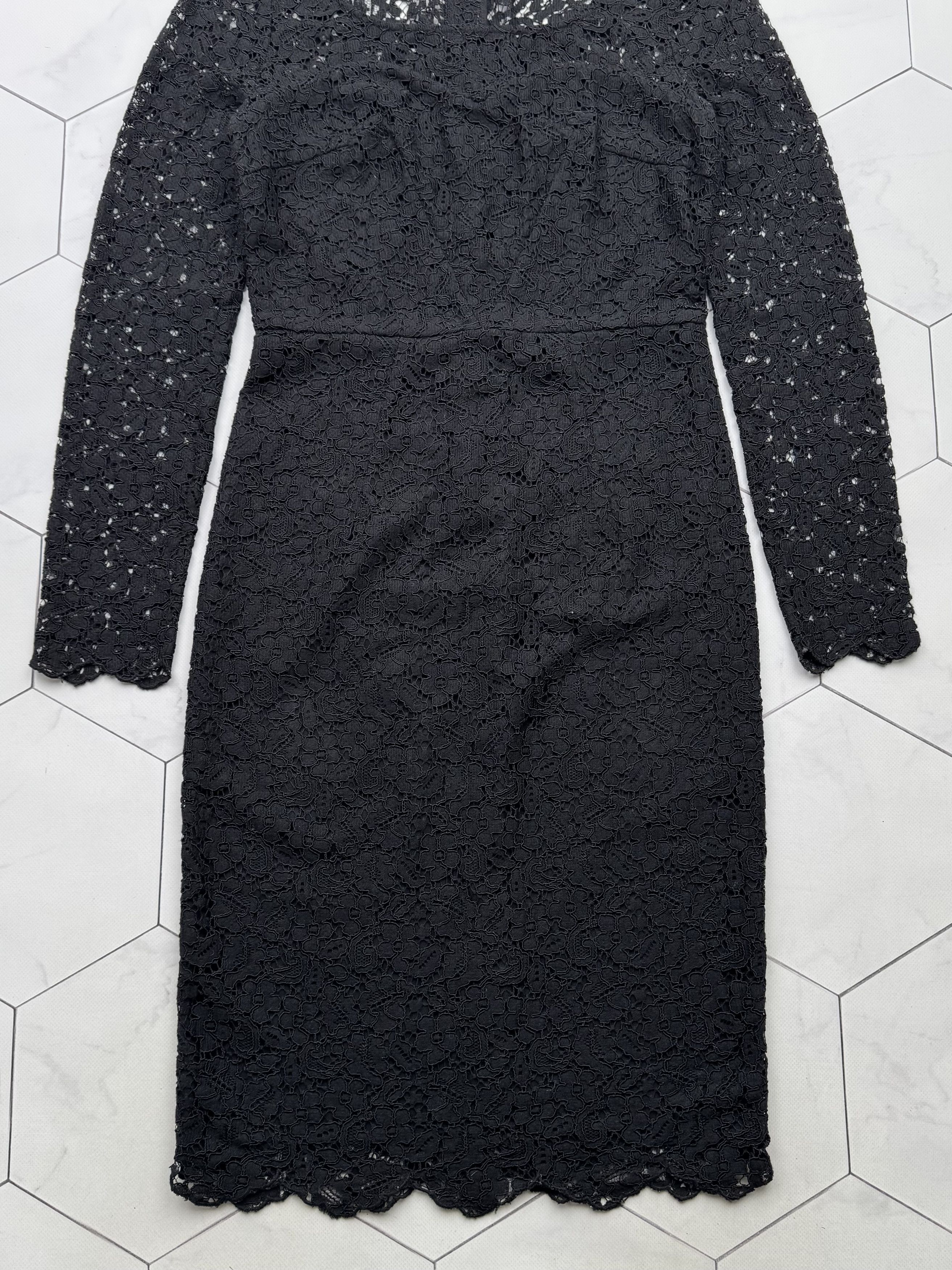 Miss Sixty Miss Sixty Lace Mesh Dress With Long Sleeve (B87) Size S / US 4 / IT 40 - 3 Thumbnail