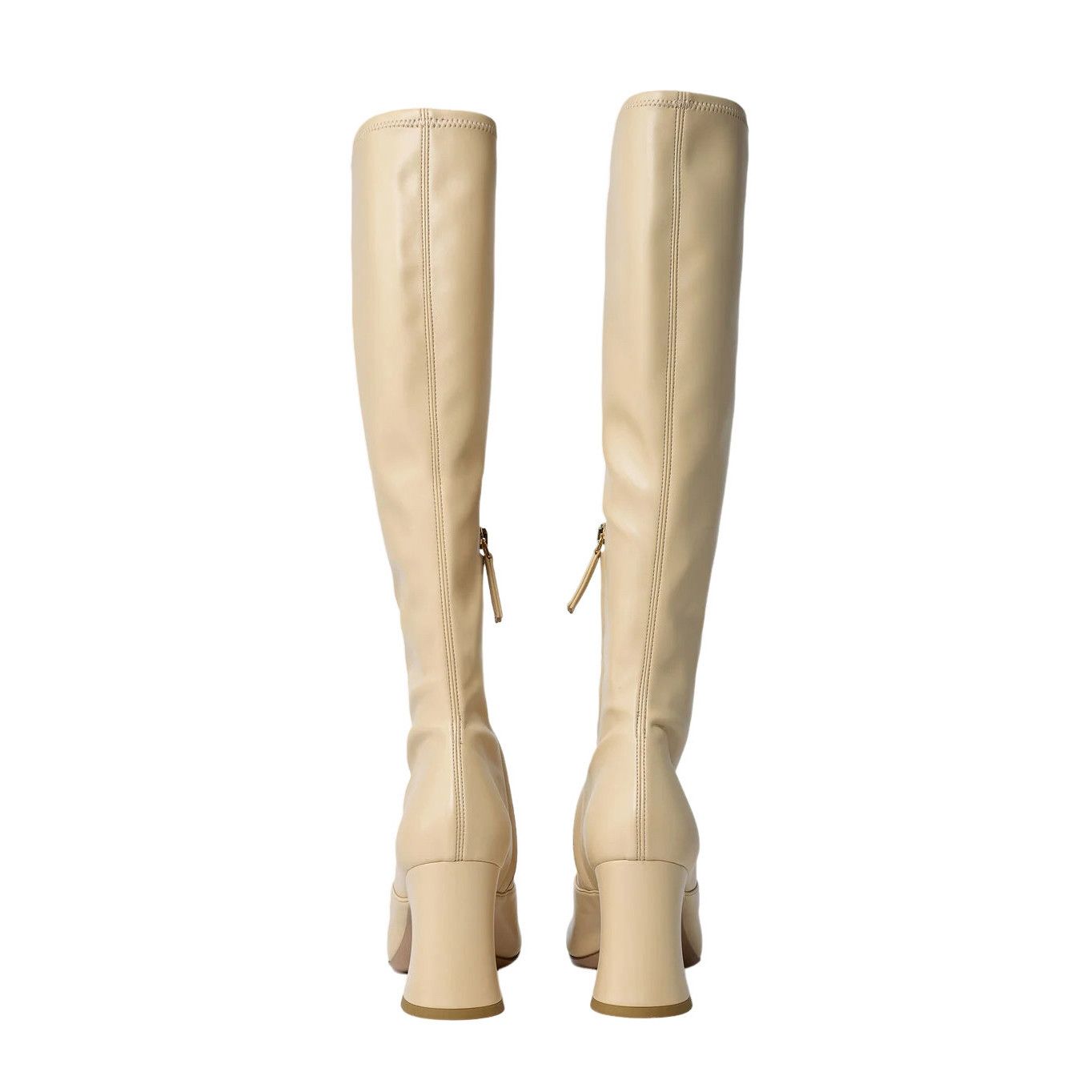 Chloe Chloe Beige Leather Boots New & Authentic (Euro Size:8;) Size US 8 / IT 38 - 4 Thumbnail