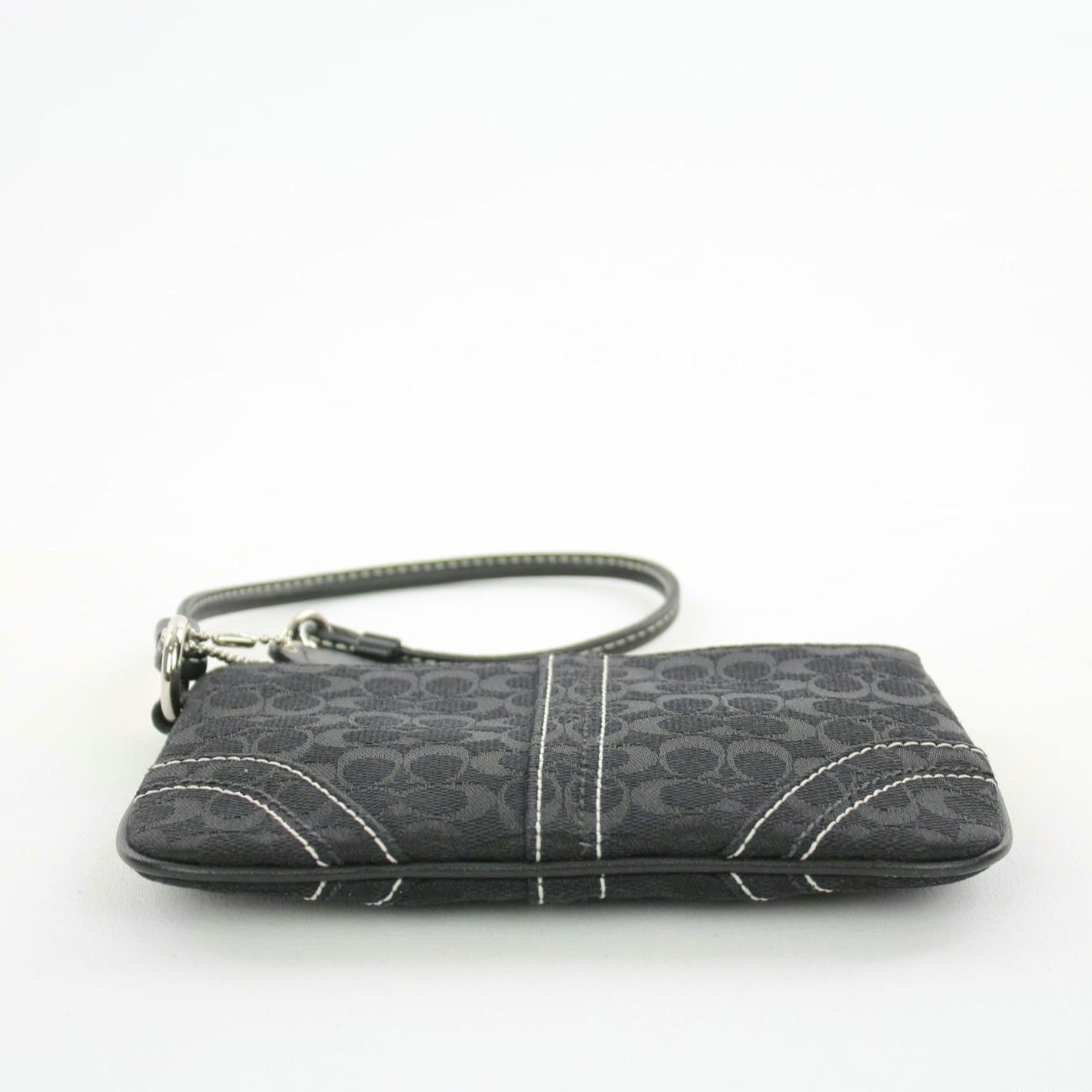 Coach Coach Black Signature Fabric Wristlet Size ONE SIZE - 5 Thumbnail