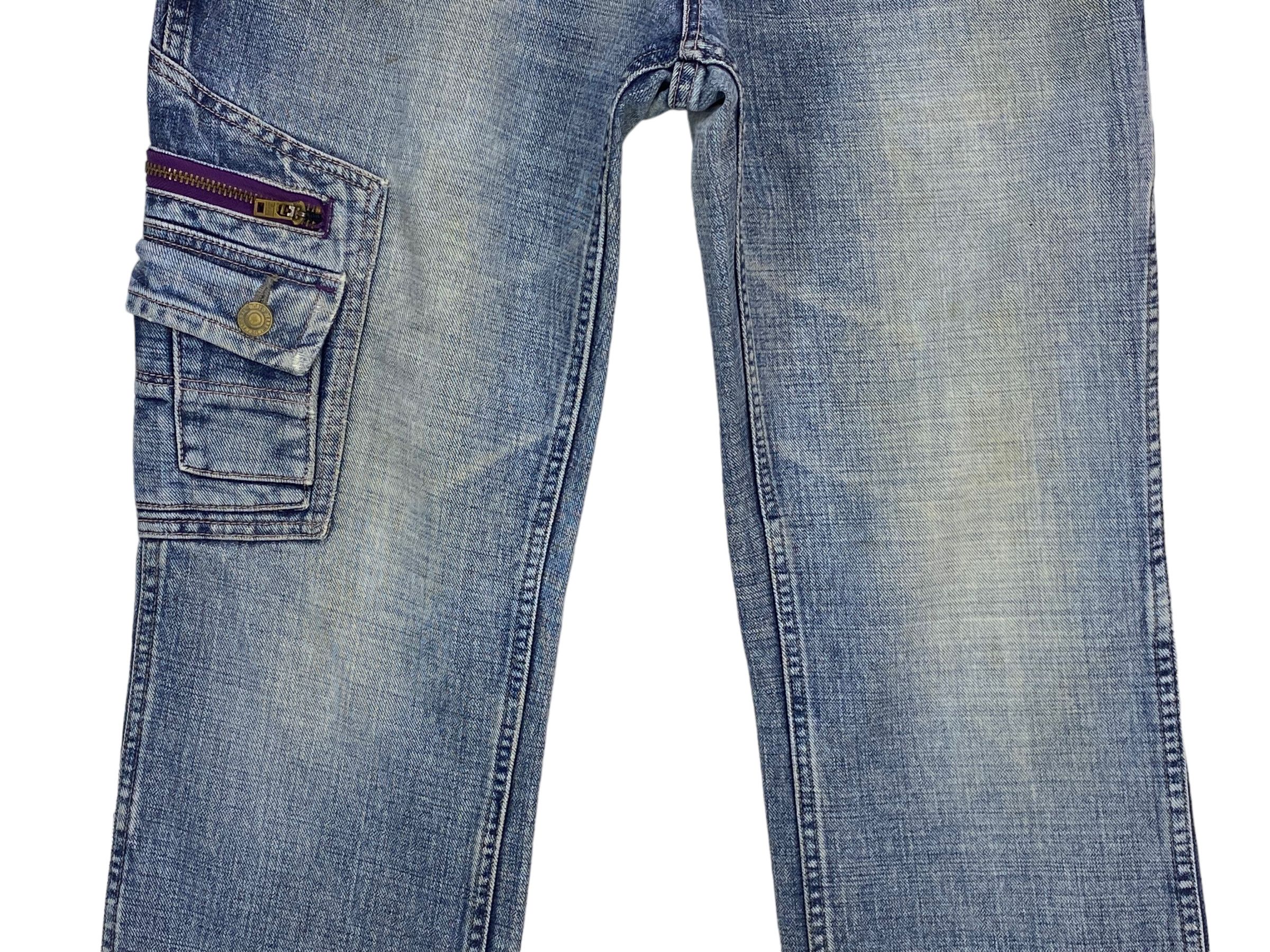 Japanese Brand Cargo Denim Jeans Japanese Surfwear Hip Hop Size US 33 - 8 Thumbnail