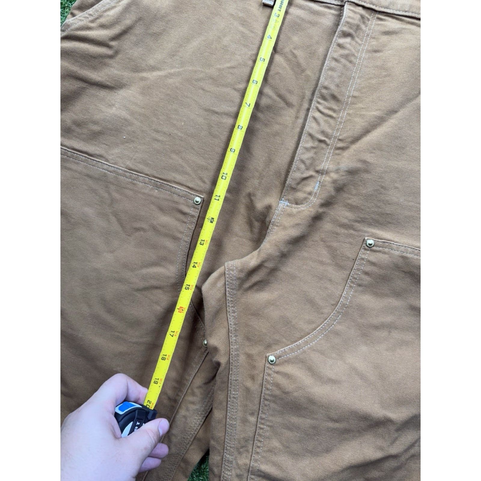 Carhartt VINTAGE Carhartt Double Knee Pants Mens 44X30 Loose Fit USA Made Workwear Canvas 90s Size US 44 / EU 60 - 6 Thumbnail