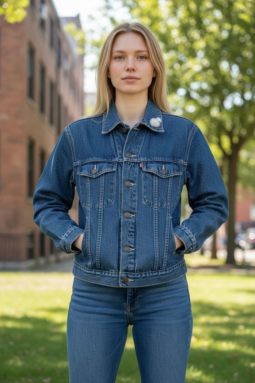 Other Vintage Unisex Lois Jean Blue Denim Jacket Made Spain XSmall Size XS / US 0-2 / IT 36-38 - 2 Thumbnail