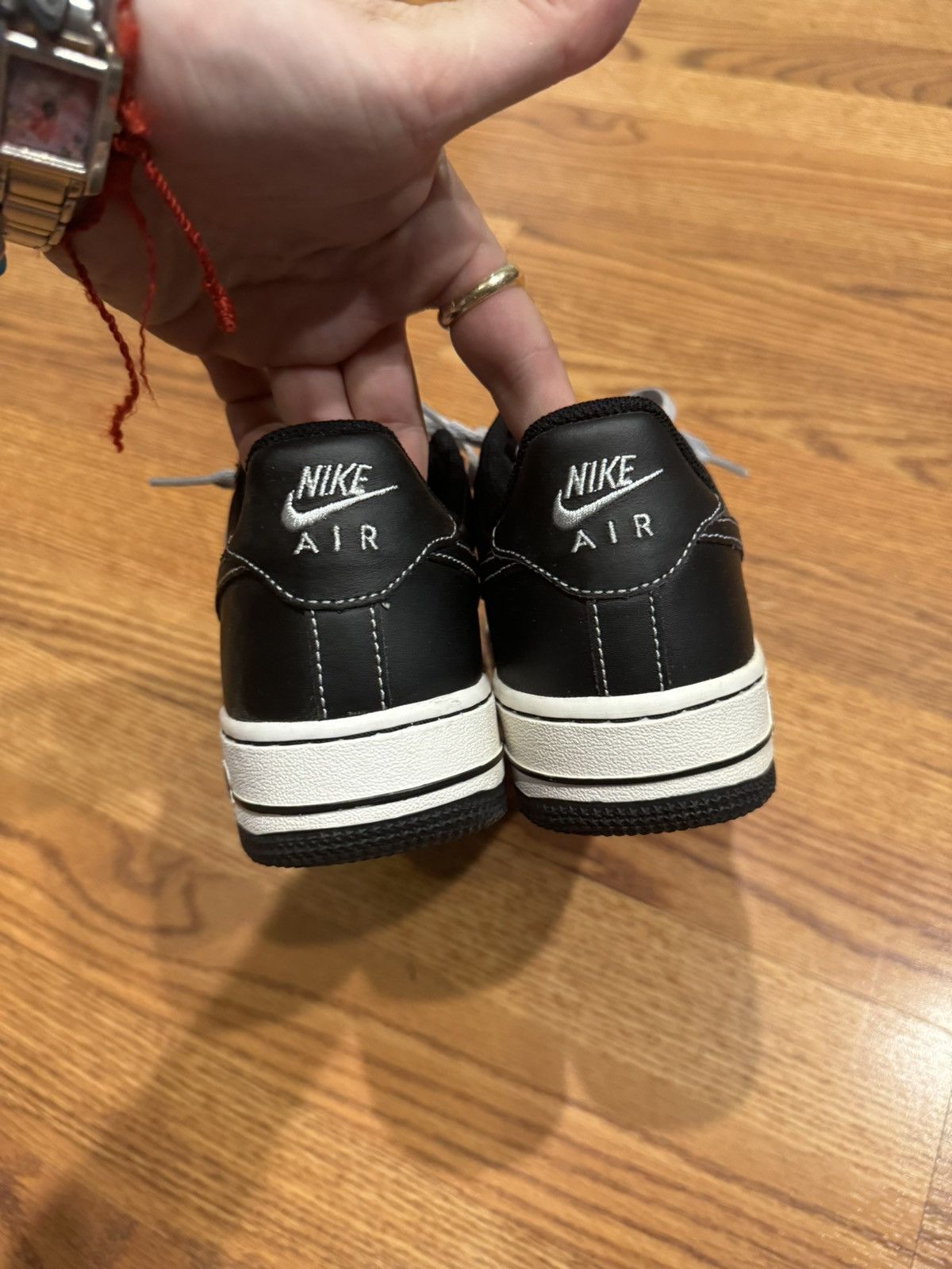 Nike Nike AF1 grey/black 2006 Size US 5 / EU 37 - 3 Thumbnail