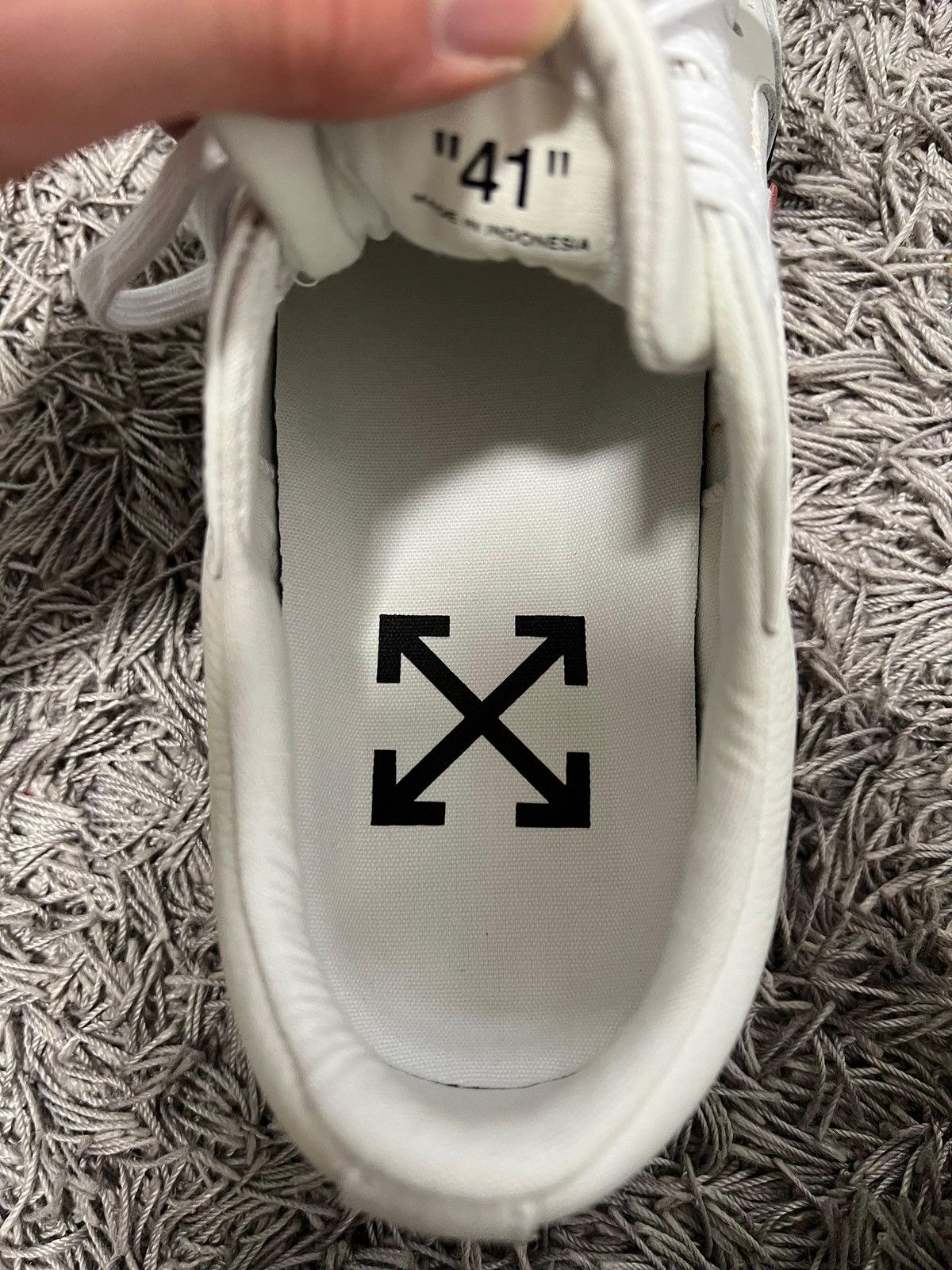 Off-White Off white Vulc low leather sneakers Size US 7.5 / EU 40-41 - 10 Thumbnail