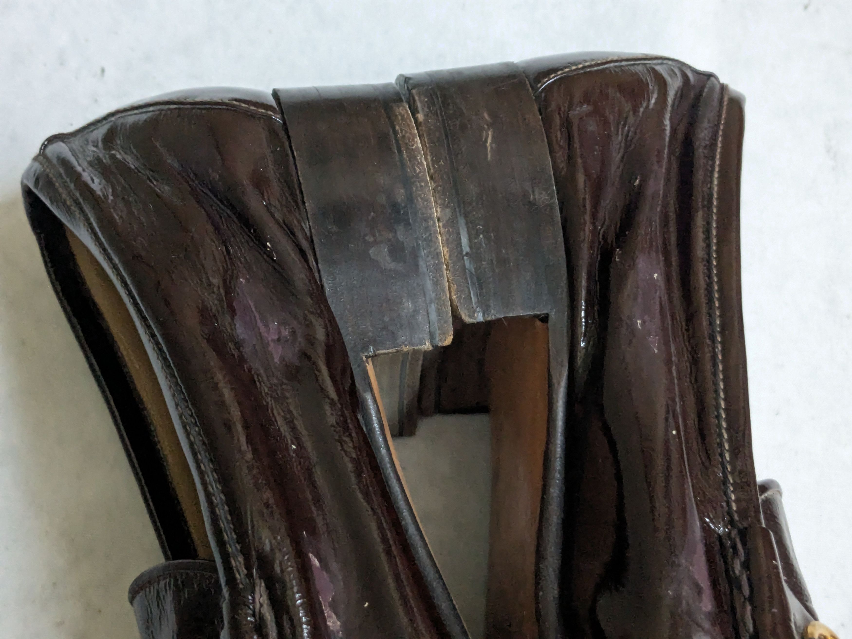 Gucci Vintage Gucci Horsebit Loafers Burgundy Leather 8.5 D Size US 8.5 / EU 41-42 - 12 Thumbnail