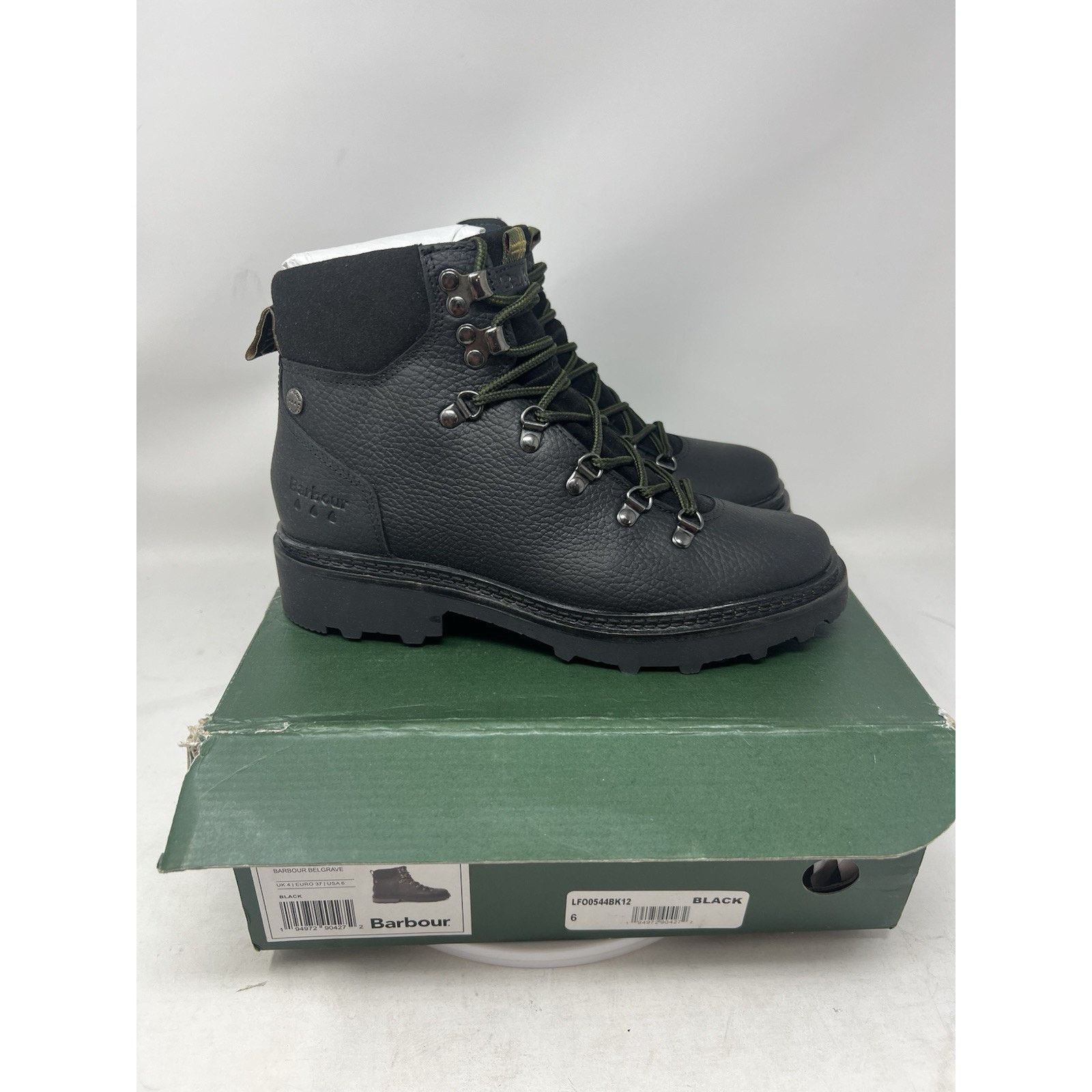 NWT WOMEN'S BARBOUR BELGRAVE HIKER WATERPROOF Size 6