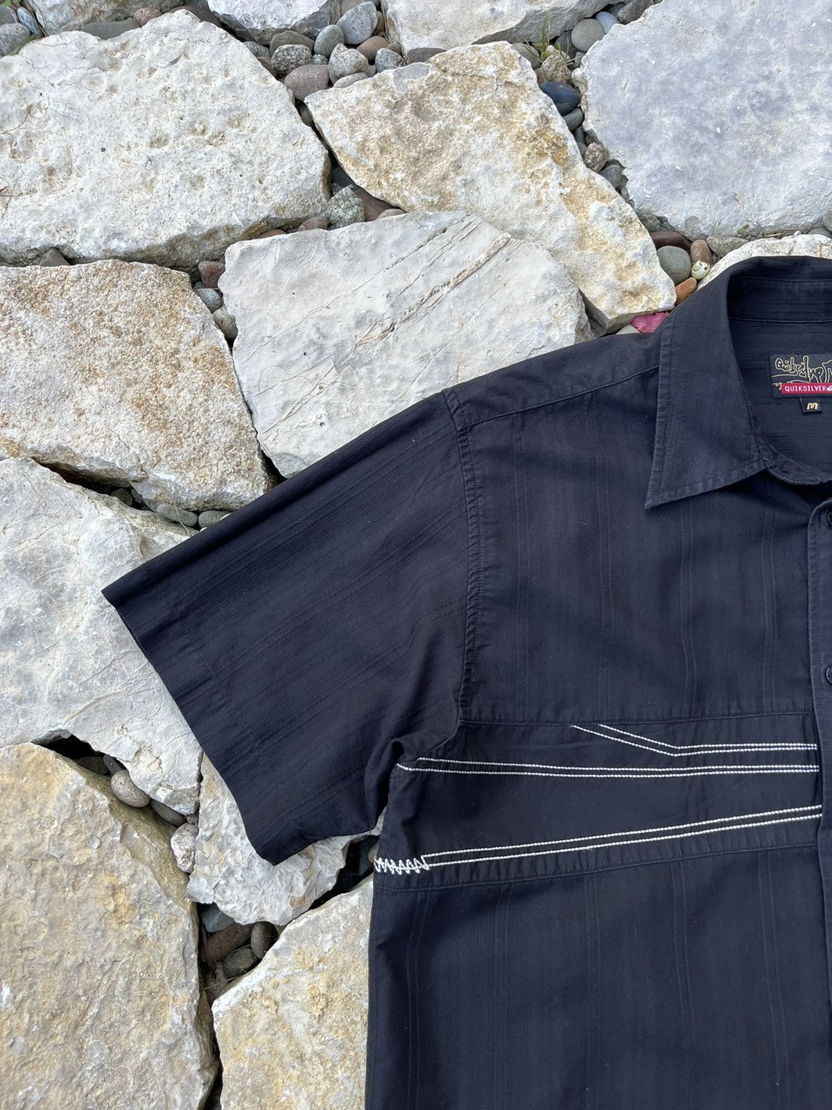 Quiksilver × Vintage Vintage Quiksilver y2k web logo genese shirt gorpcore Size US M / EU 48-50 / 2 - 5 Thumbnail