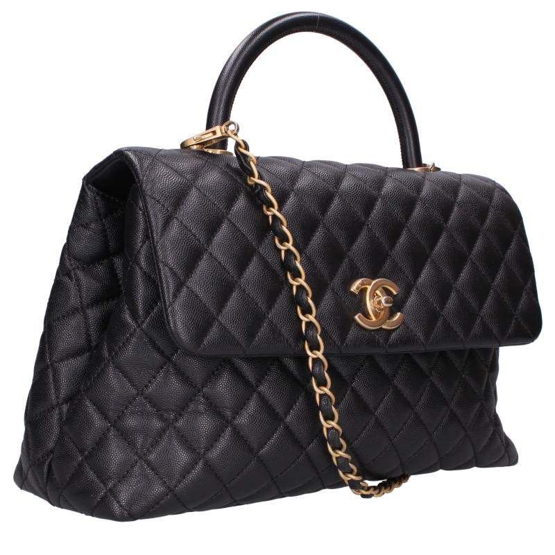 Chanel Coco Handle 33 Caviar Skin Black/Gold Size One Size, Men's