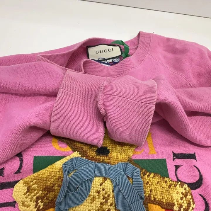 Gucci Gucci Pink Animal Print Long Sleeve Sweatshirt-2507 Size S / US 4 / IT 40 - 2 Thumbnail