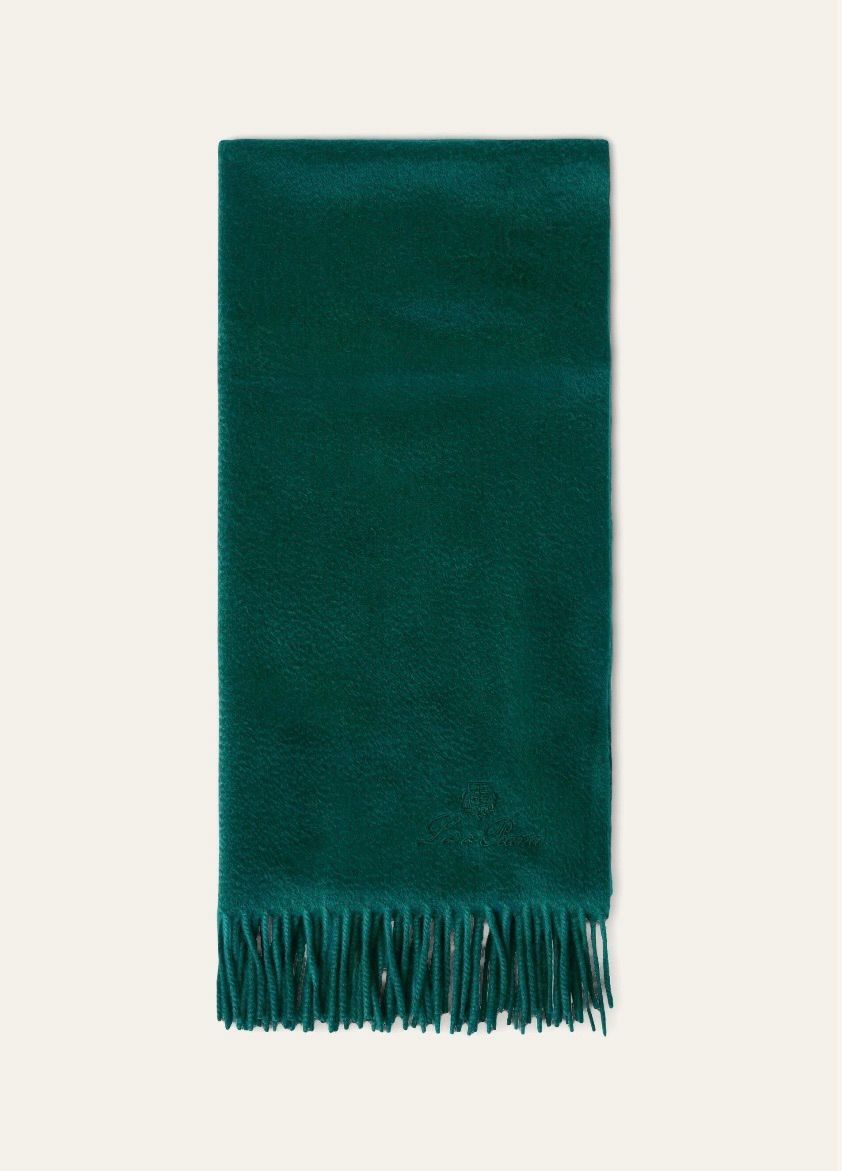 Loro Piana o1srvl11e0325 FAO3766 Size: OS / Sciarpa Scarf in Dark Green Size ONE SIZE - 1 Preview