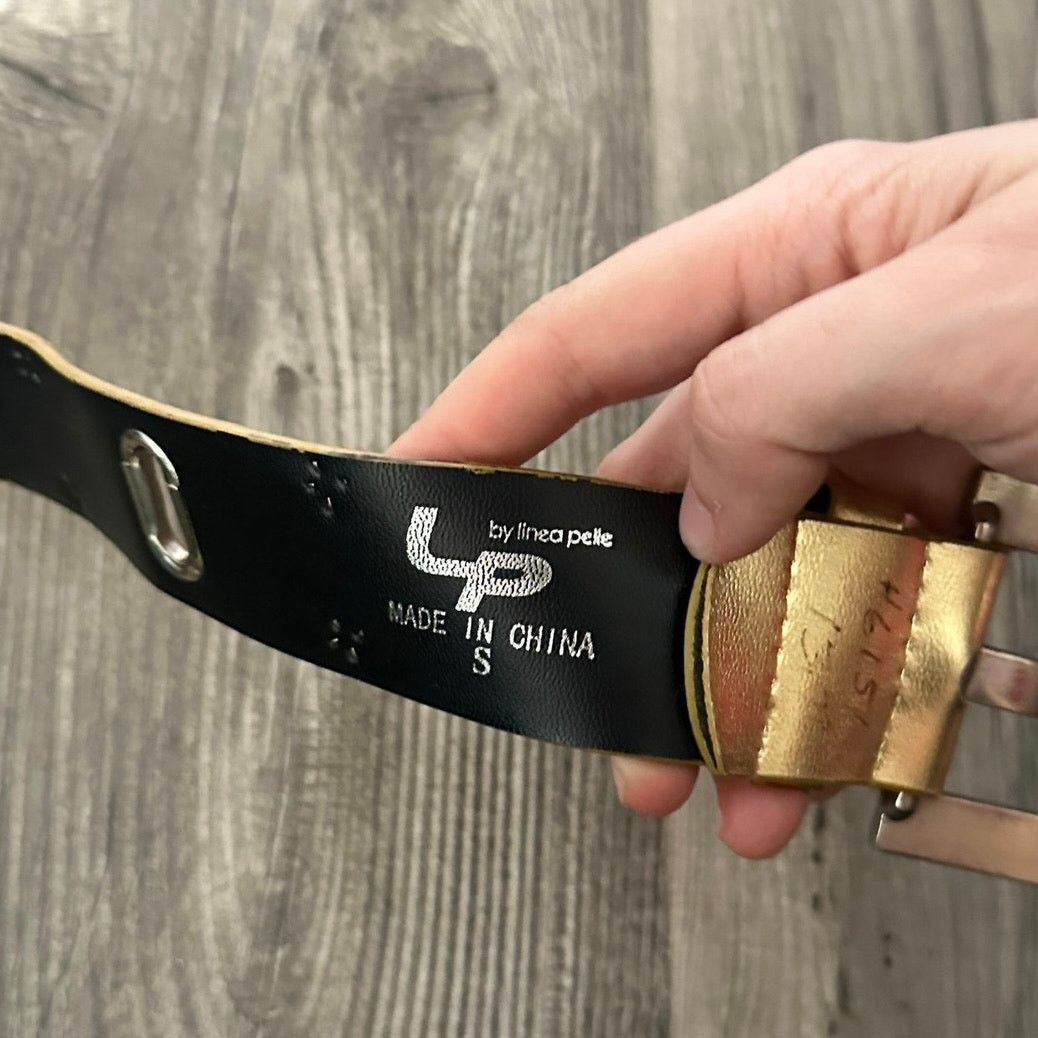Other linea pelle gold silver hardware belt Size ONE SIZE - 3 Thumbnail