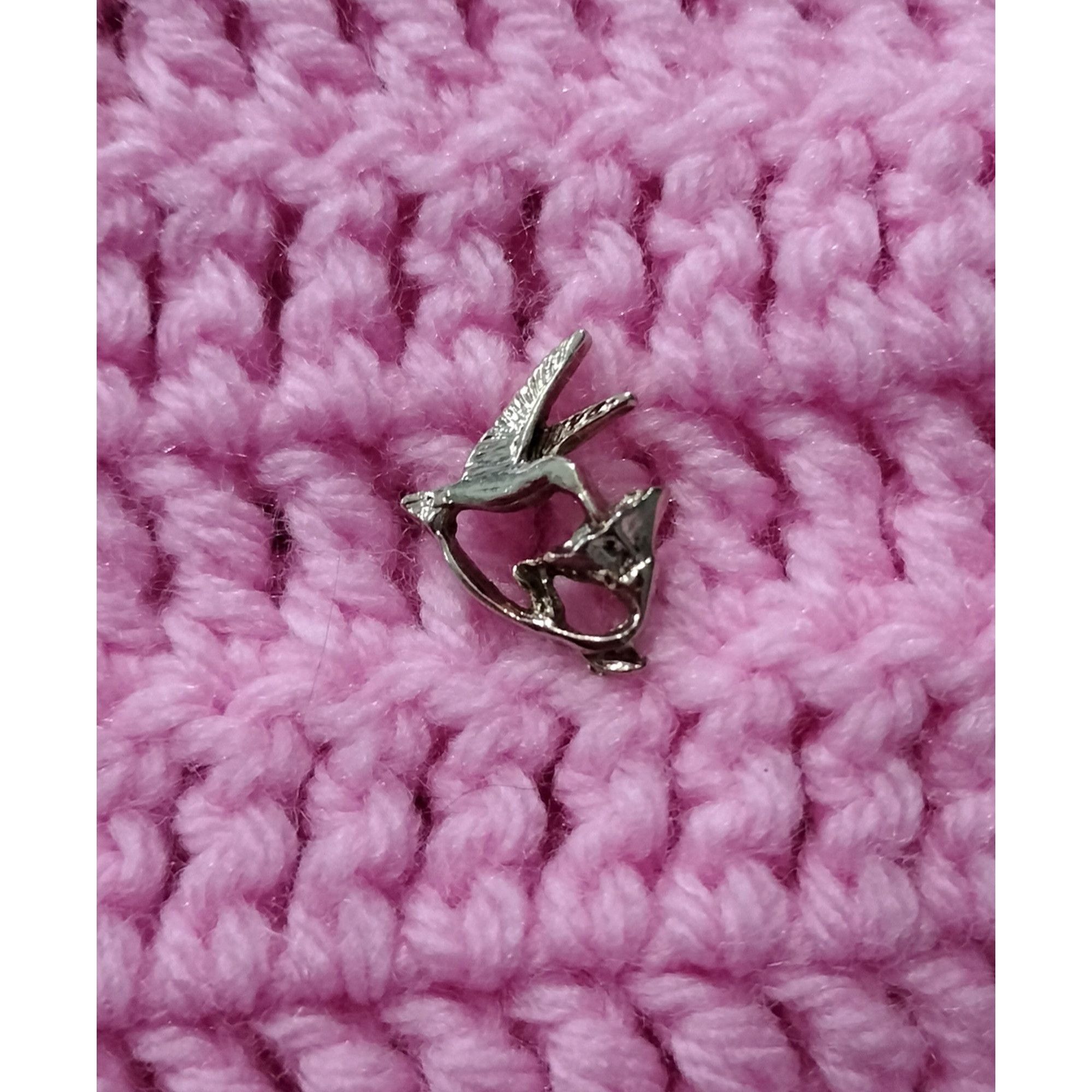 Vintage Ballou Regd Vintage Hummingbird Flower Lapel Pin Brooch Bird Size ONE SIZE - 14 Thumbnail