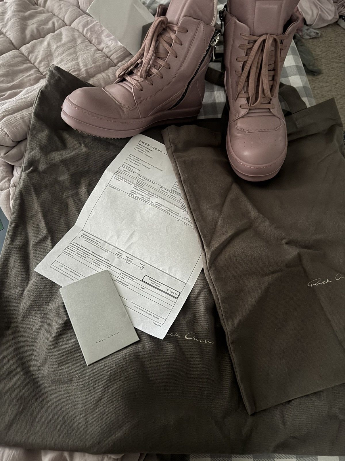 Rick Owens Pink dusty Geobasket Size US 8.5 / EU 41-42 - 6 Thumbnail
