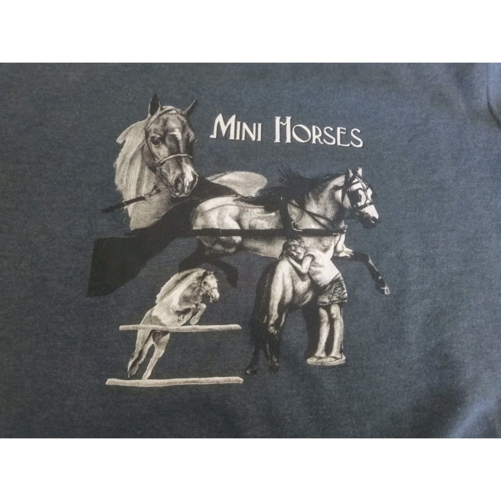 Gildan Gildan Mini Horses Crewneck Fleece Sweatshirt Graphic Size Small EUC Size S / US 4 / IT 40 - 4 Thumbnail