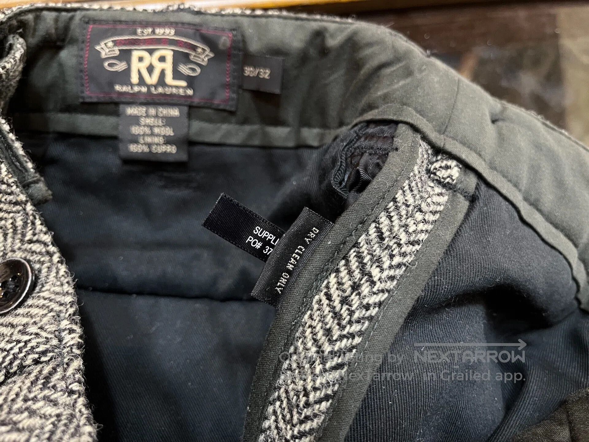 RRL Ralph Lauren herringbone pattern casual trousers by RRL. Size US 30 / EU 46 - 4 Thumbnail