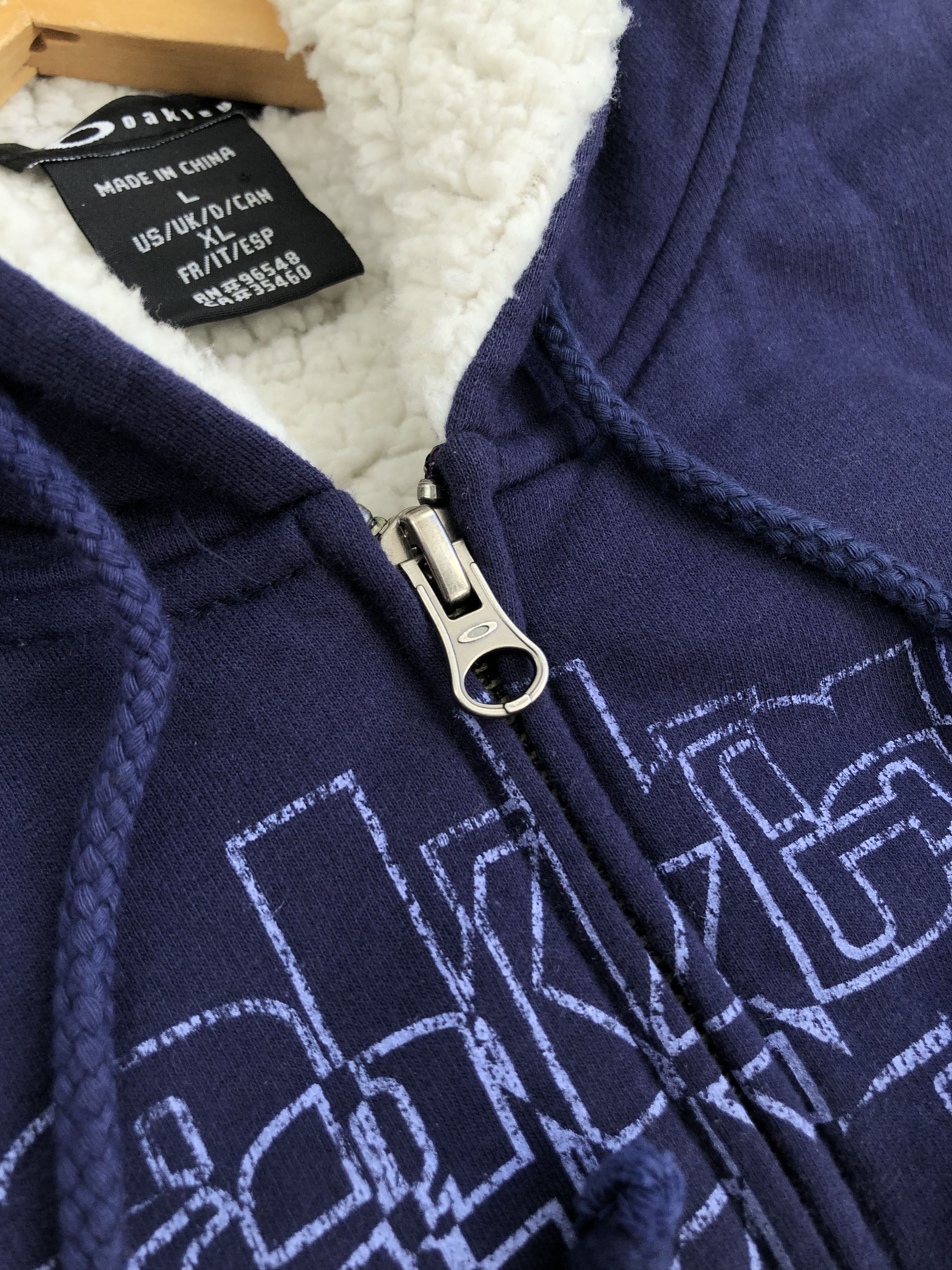 Oakley OAKLEY Sherpa Zip Hoodie Big Logo Streetwear Gorpcore L Size L / US 10 / IT 46 - 6 Thumbnail