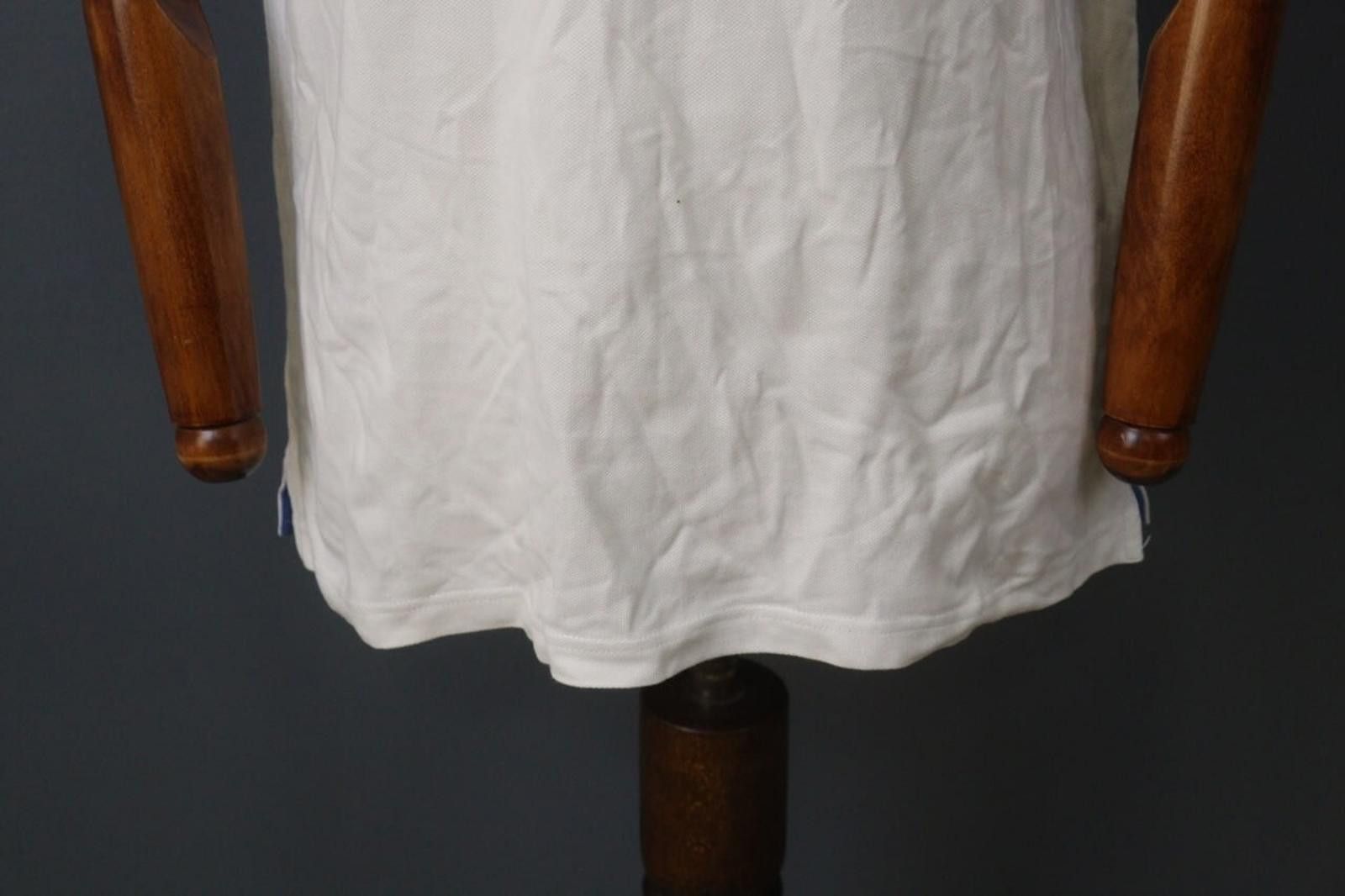 Designer Hackett London White Cotton Logo Popover Polo Shirt Size XL Size US XL / EU 56 / 4 - 3 Thumbnail