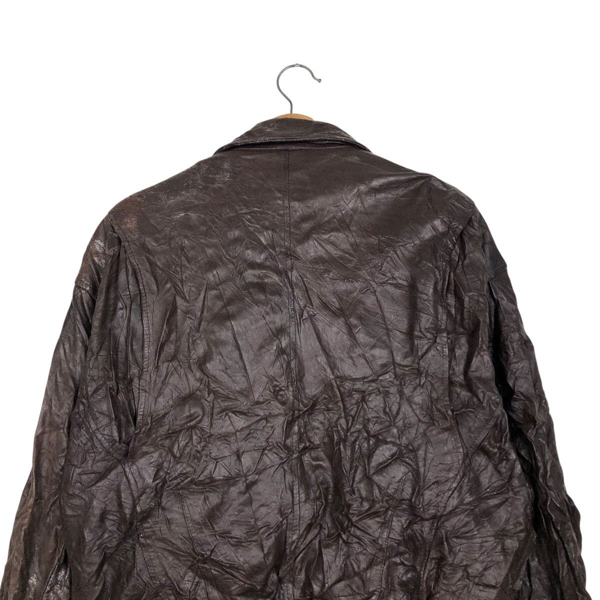 Japanese Brand 📌Vintage Leather Jacket Intermezzo Blanket Issey Miyake Size US L / EU 52-54 / 3 - 10 Thumbnail