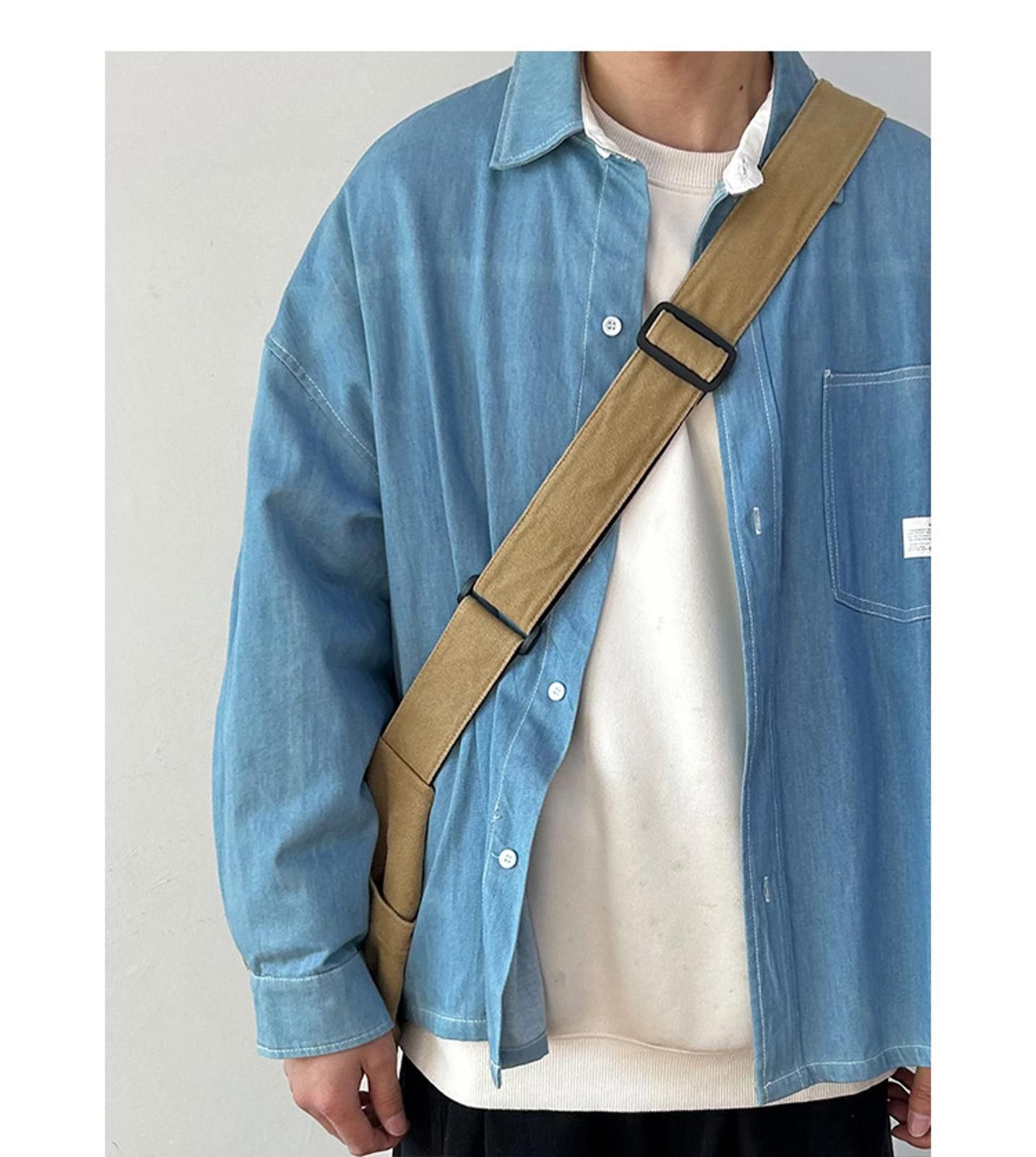 Other Stylish Canvas Messenger Bag - Durable & Chic Size ONE SIZE - 4 Thumbnail