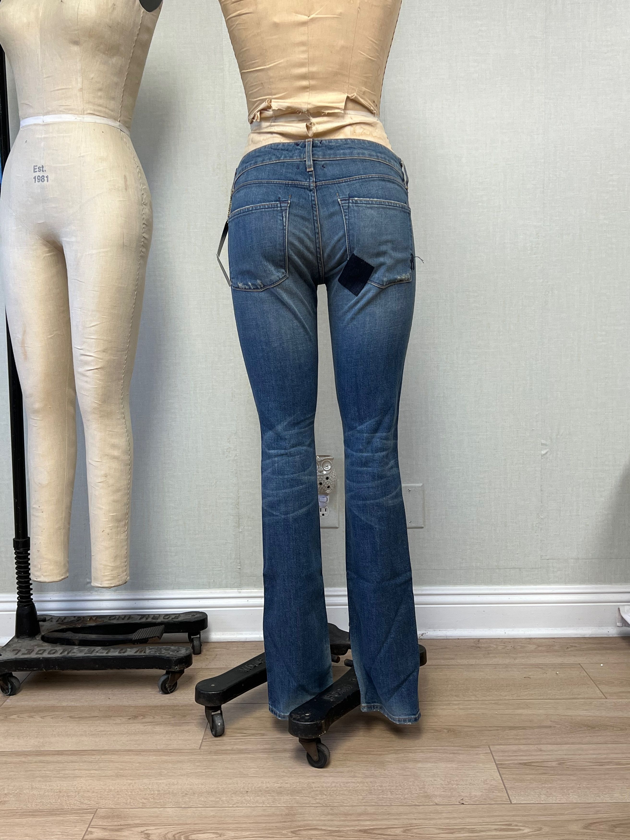 Other NWT Y2K Rich & Skinny Mended Heart Low Rise Jeans 30 Size 30" / US 8 / IT 44 - 3 Thumbnail